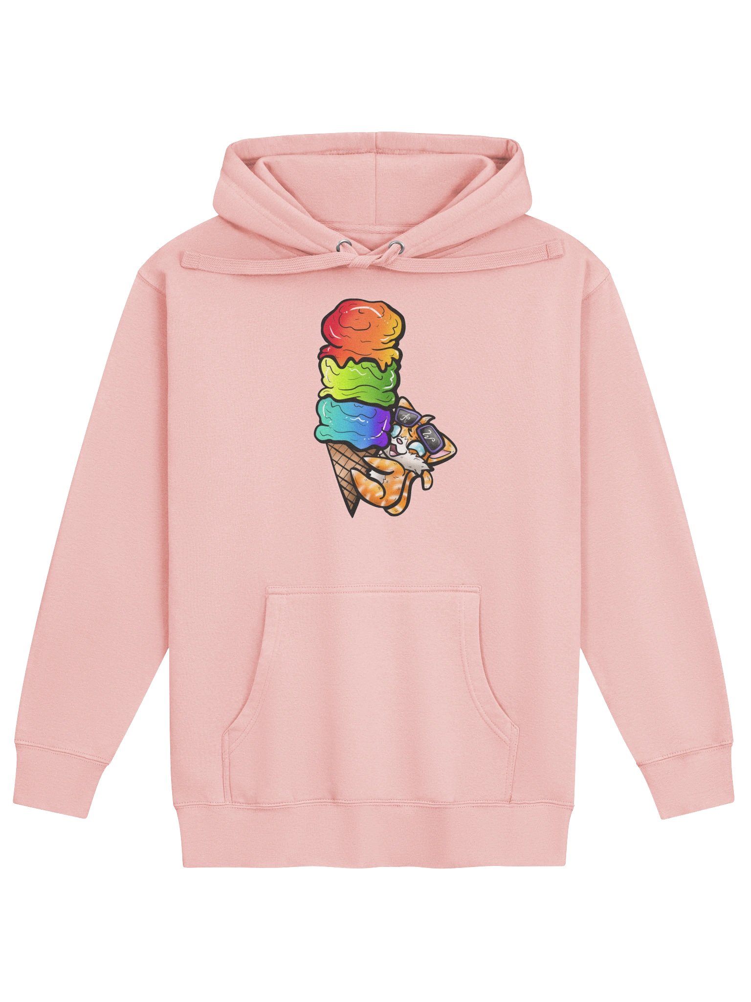 Arcade Warrior Ice Cream Cat Unisex Hoodie product image (9)