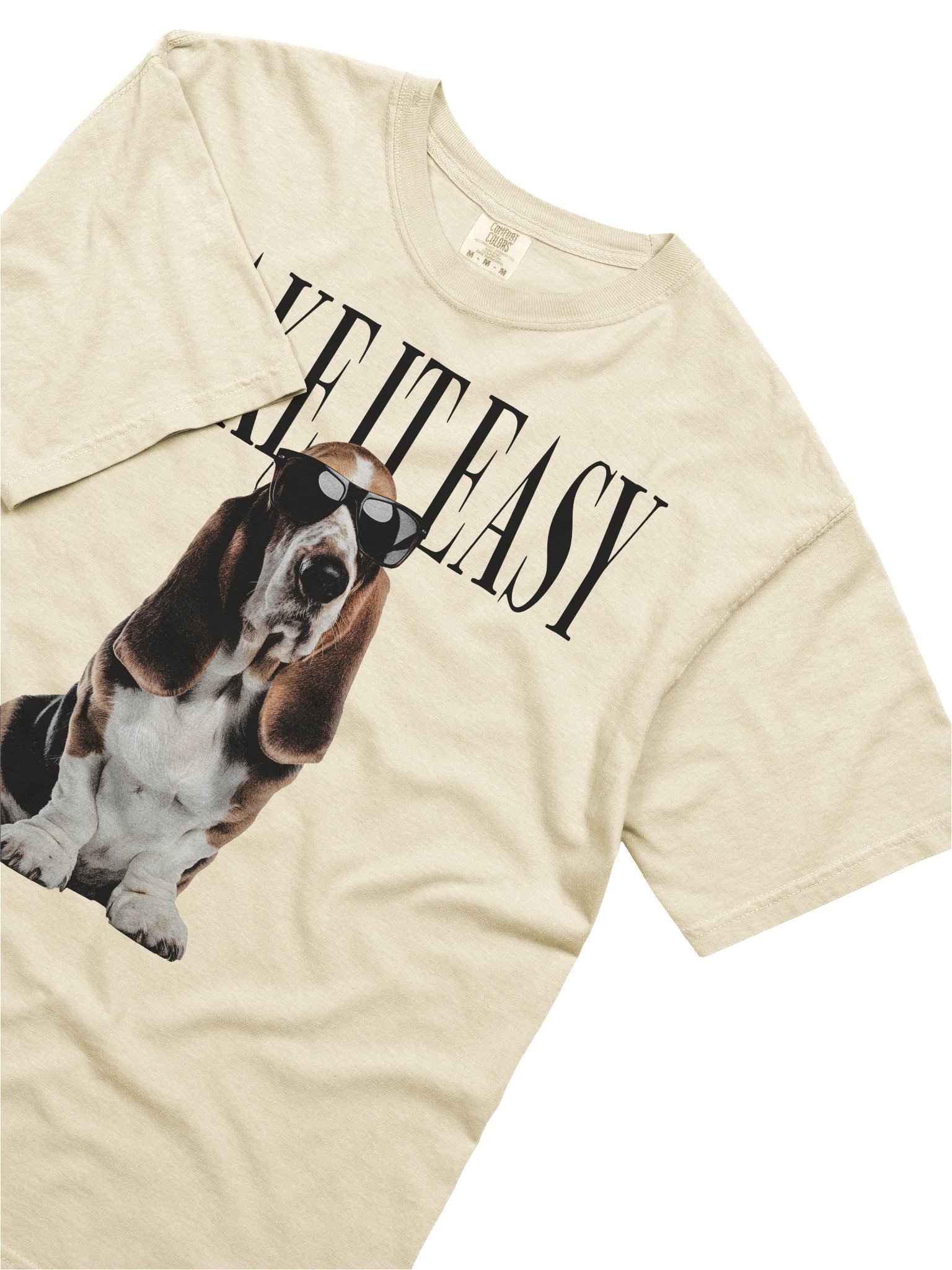 Take It Easy '90s Pop Vintage-Style T-Shirt for Basset Hound Lovers product image (8)