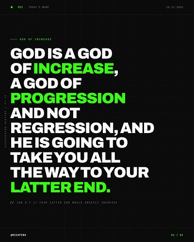 When God Is In It, A Small Beginning Can Fill The Whole Earth
 
-- A rock in God's hands will outgrow a statue in man's hands...