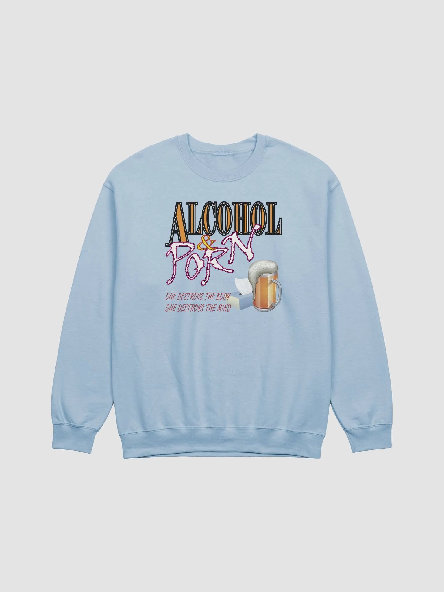 Alcohol & Porn - Gildan Classic Crewneck Sweatshirt product image (2)