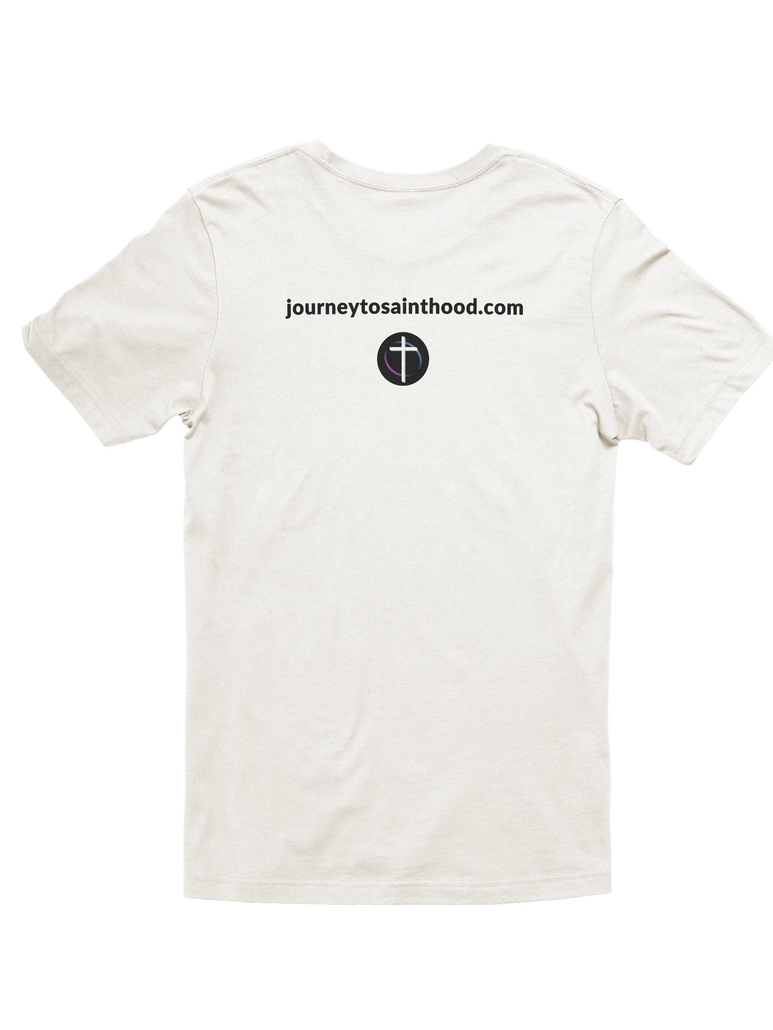 Be Saintly T-Shirt - Light with Black Lettering product image (74)