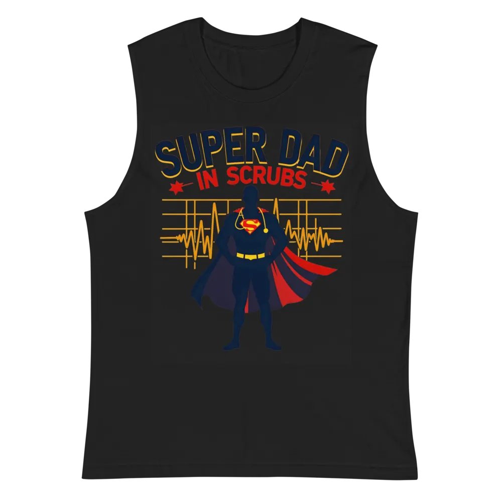 Super Dad in Scrubs Muscle Tank product image (3)