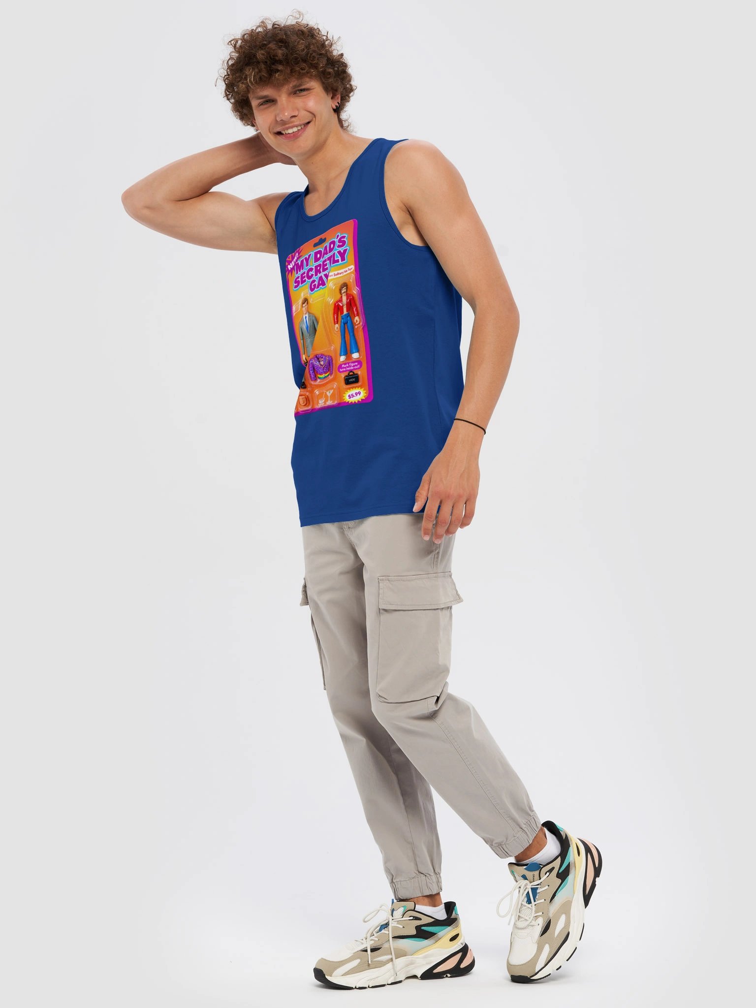 666 Toys | My Dad's Secretly Gay | Cotton Heritage Men's Premium Tank Top product image (15)