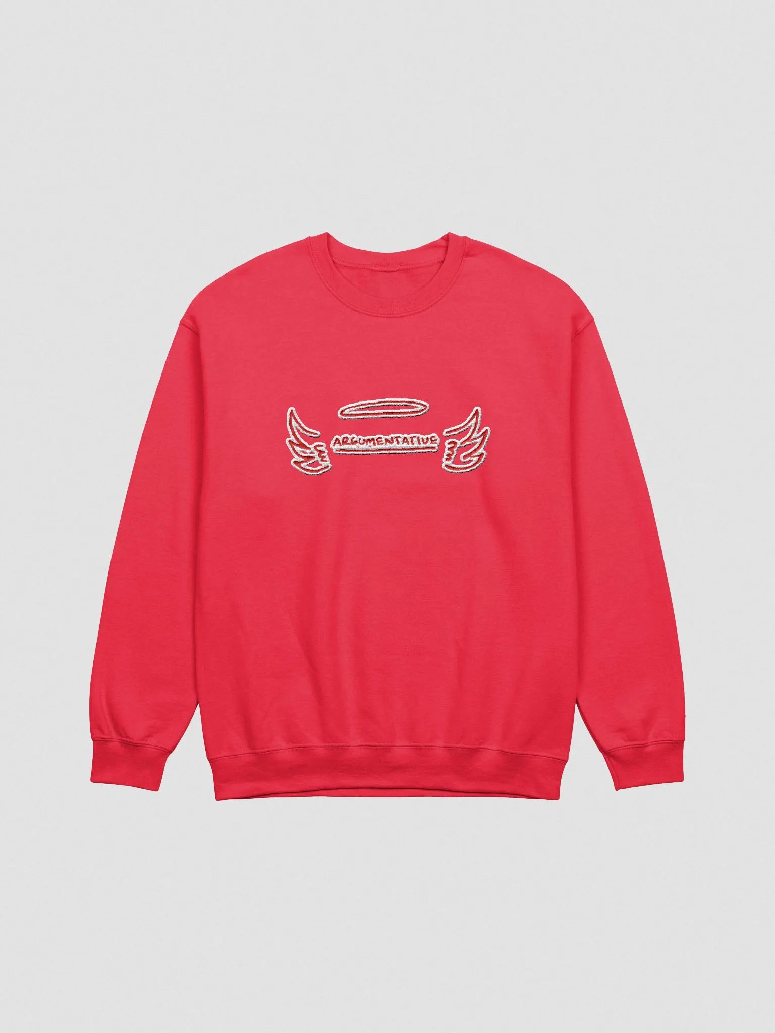 ANGELIC (lg. red bubble design) embroidered crewneck product image (13)