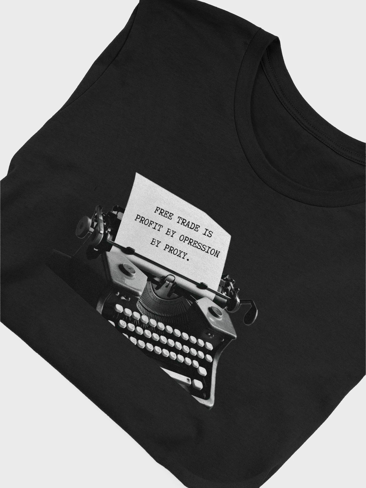 Free Trade Typewriter Statement Tee product image (54)