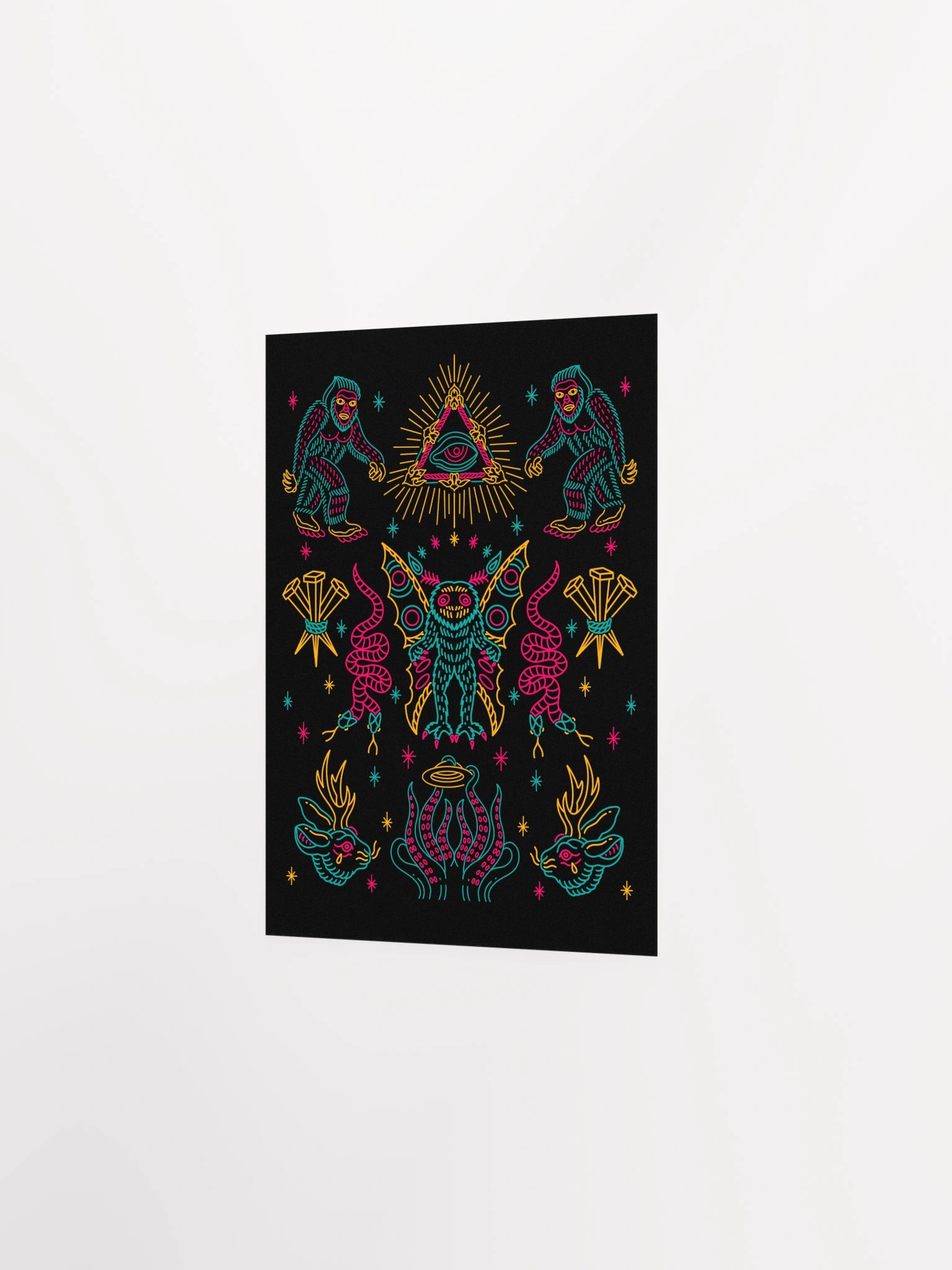 Cryptids Neon Poster product image (2)
