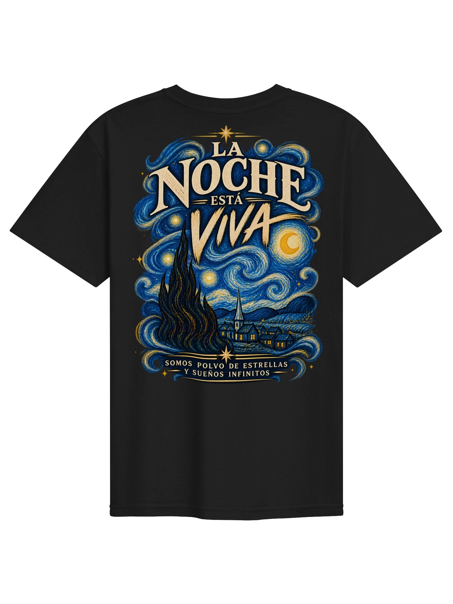 Camiseta “La Noche Está Viva” | Inspirada en La Noche Estrellada product image (1)