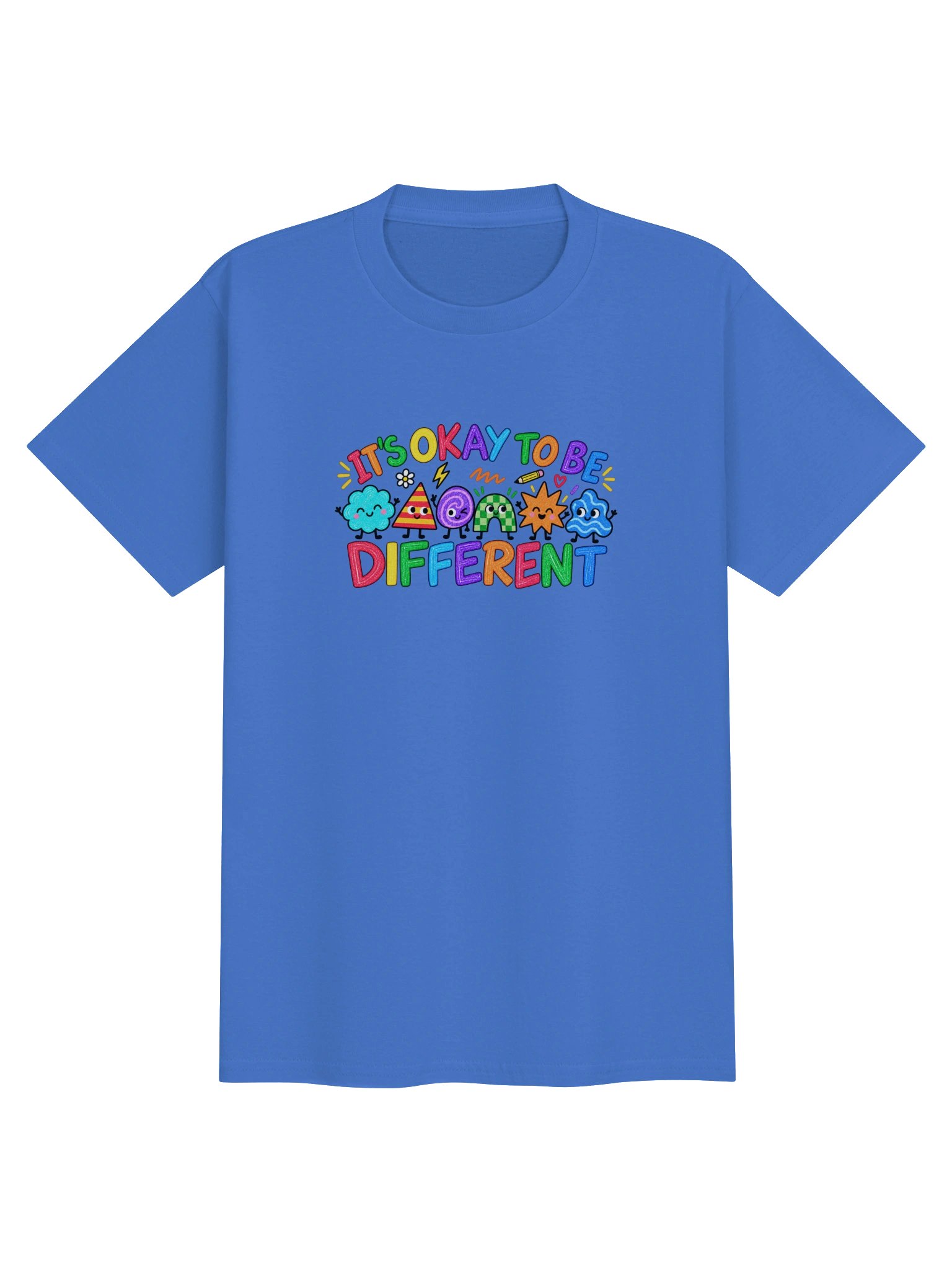 "Its Okay to be different" kids Tshirt Dark Blue product image (1)