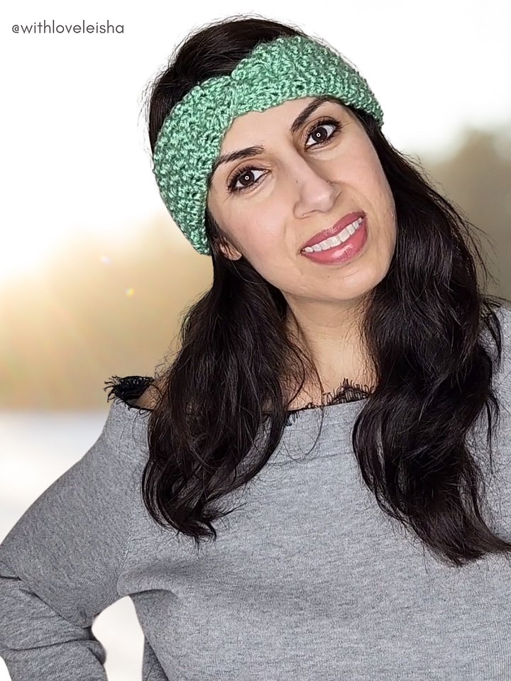 Easy Perfect Fit Cobblestone Winter Crochet Headband - Beginner Written Pattern & Ad Free Video product image (2)