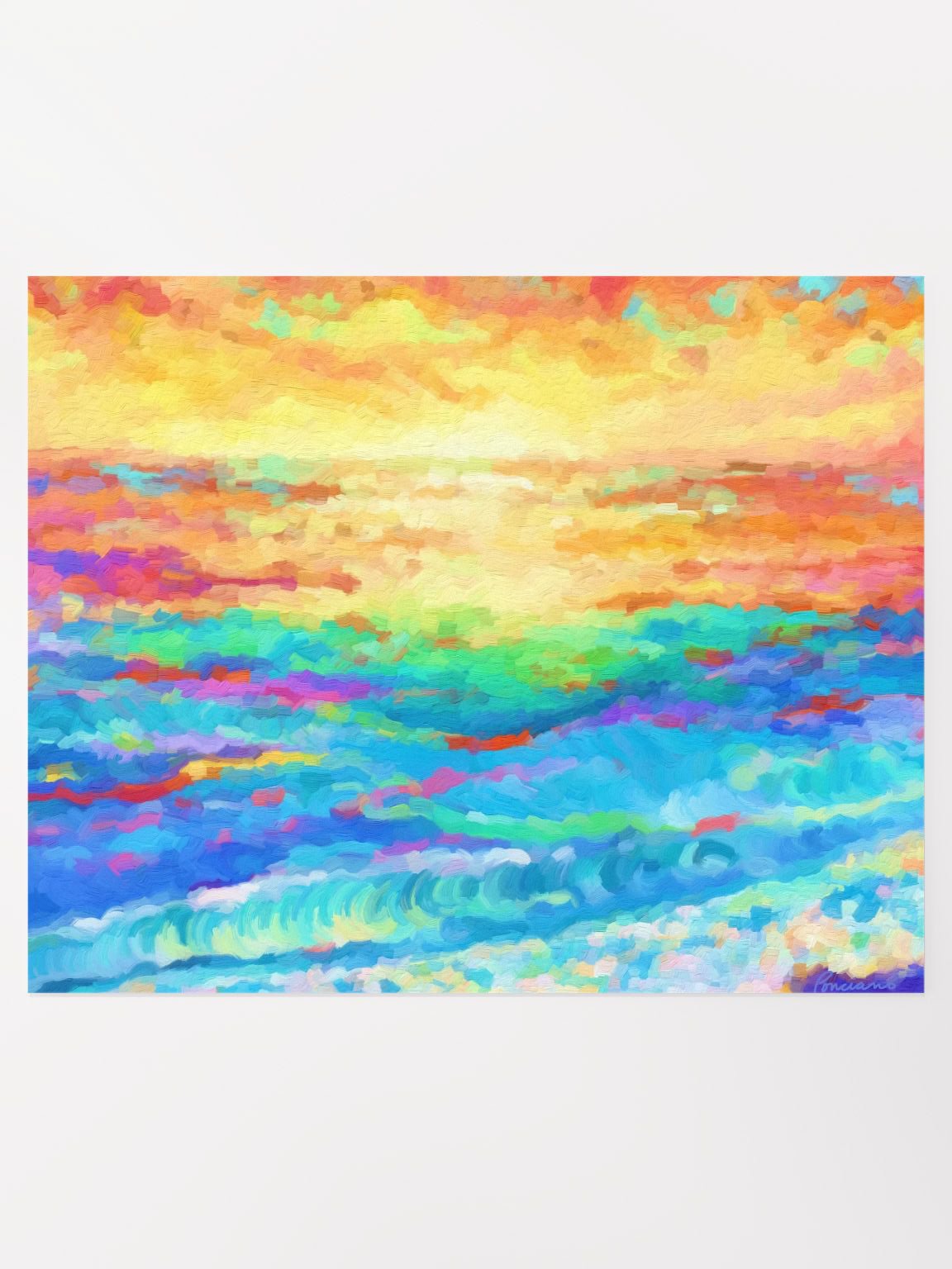 Sunset Dancing on Singing Waters Poster product image (1)
