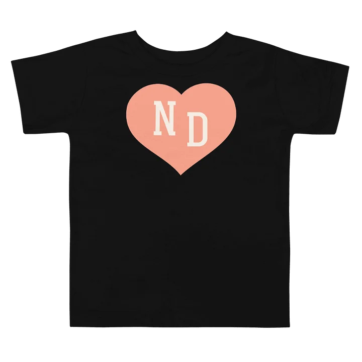 ND Heart Peach Unsiex Toddler T-shirt product image (1)