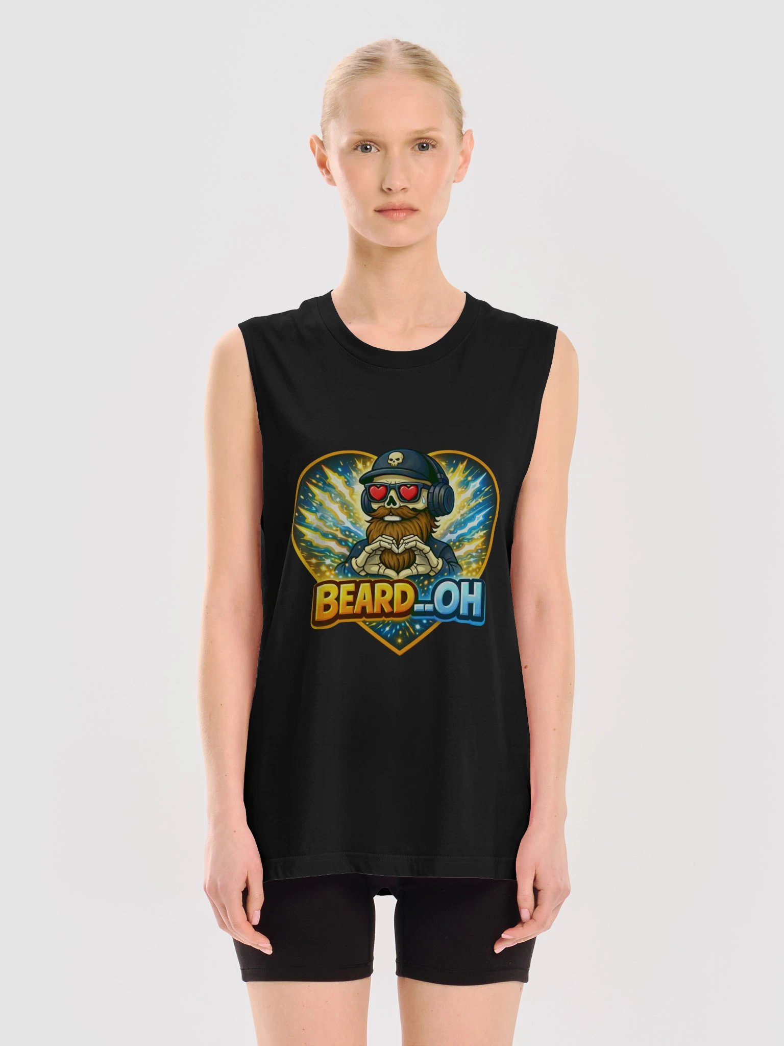 Beard__Oh Heart Logo Muscle Tank product image (3)