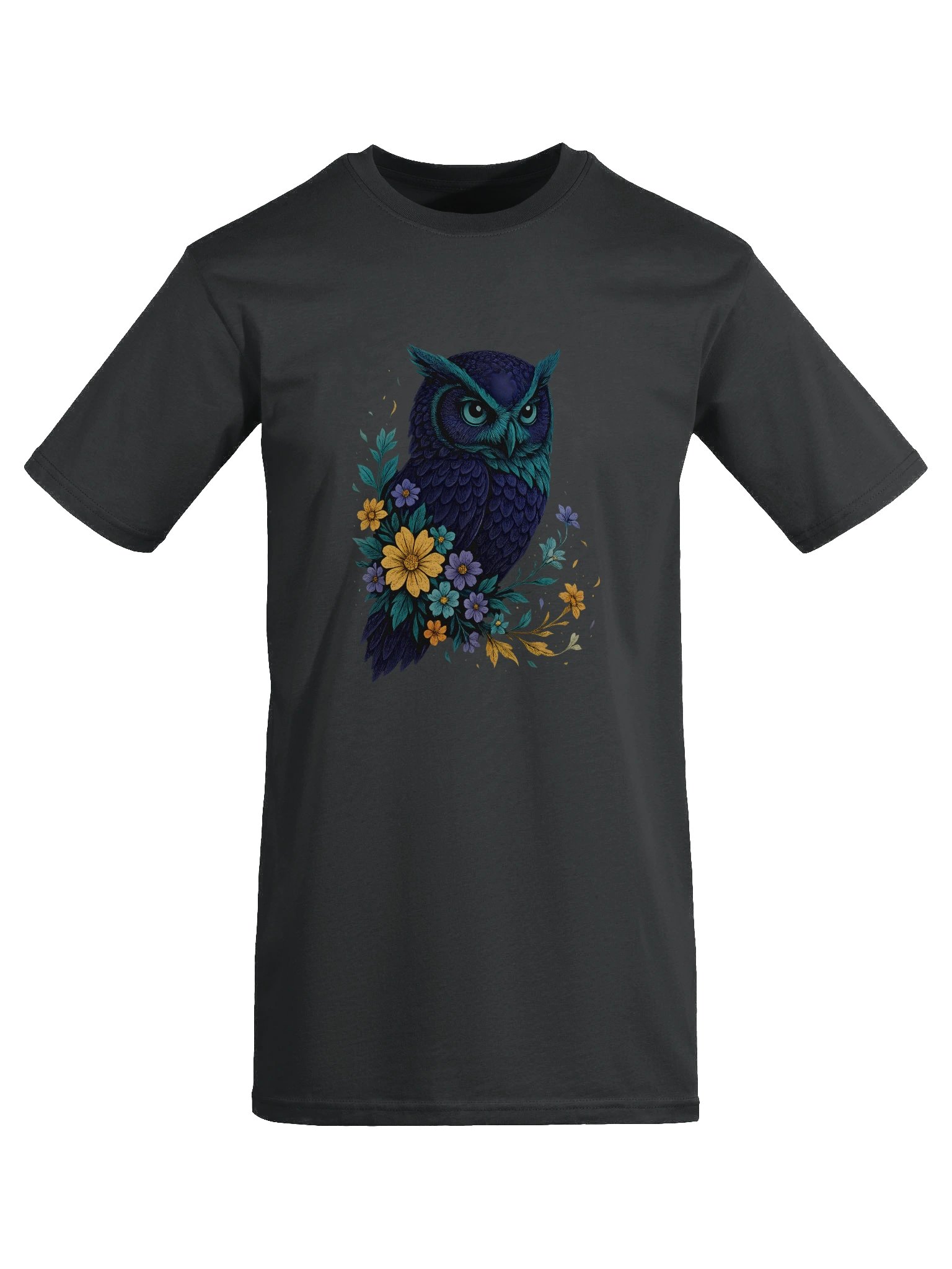 Naturecore Owl T-Shirt With Wildflower Meadow And Rustic Charm product image (31)