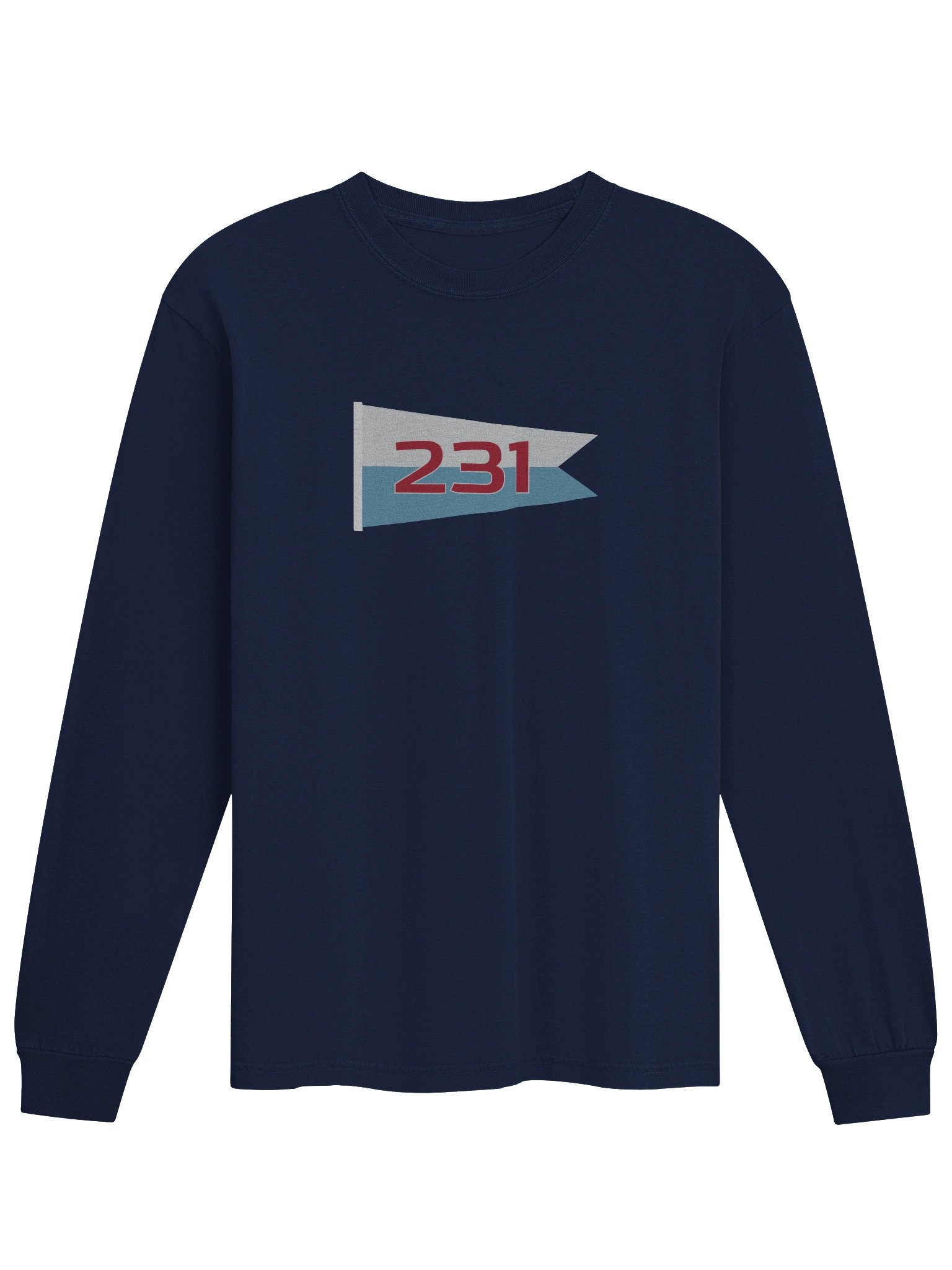 231 Blue Pennant Long Sleeve Tee product image (1)