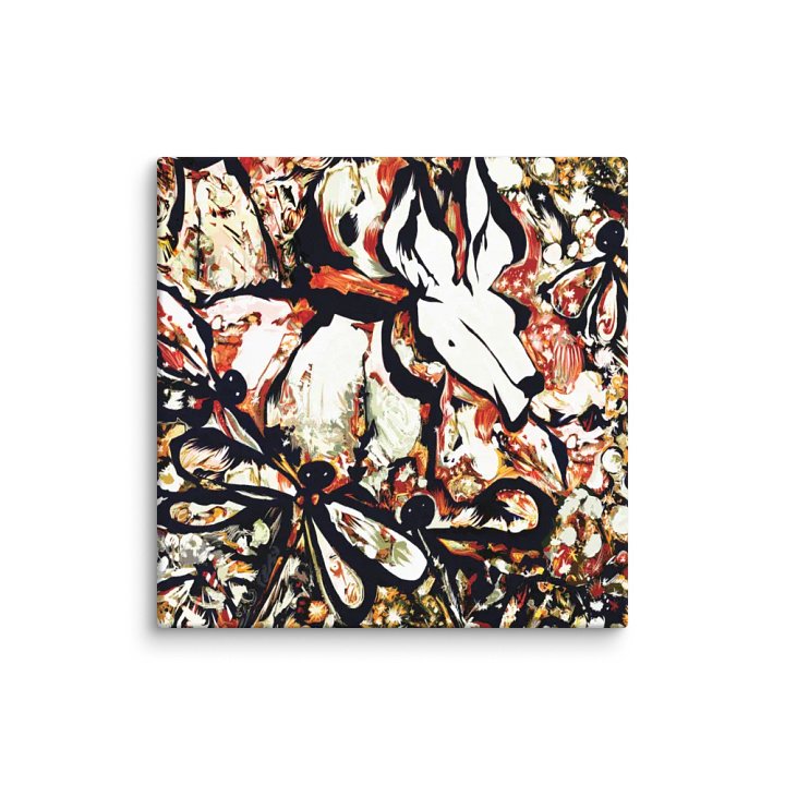 Eastern Grey And The Damsel Allcolor Stretched Canvas product image (2)