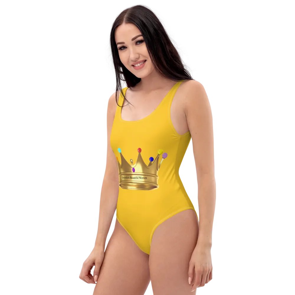 Queendom Beautiful Women Gemstone Crown Swimsuit/ Gold (TM) product image (7)