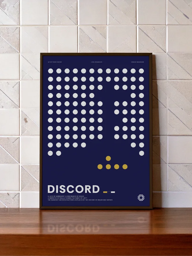 Dot : Discord — Minimalist Digital Print for Modern Interior product image (1)