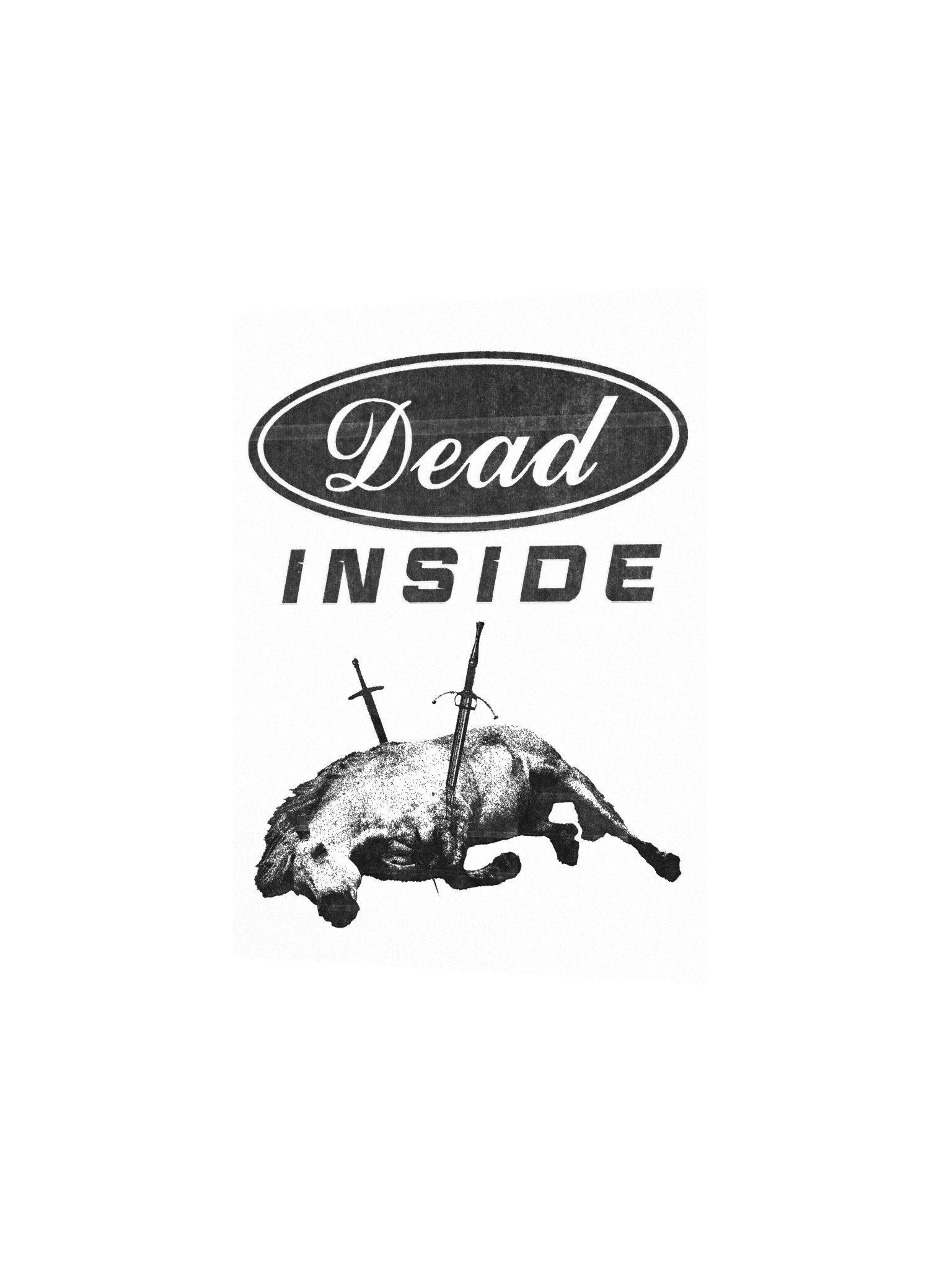 DEAD INSIDE WHITE POSTER product image (5)