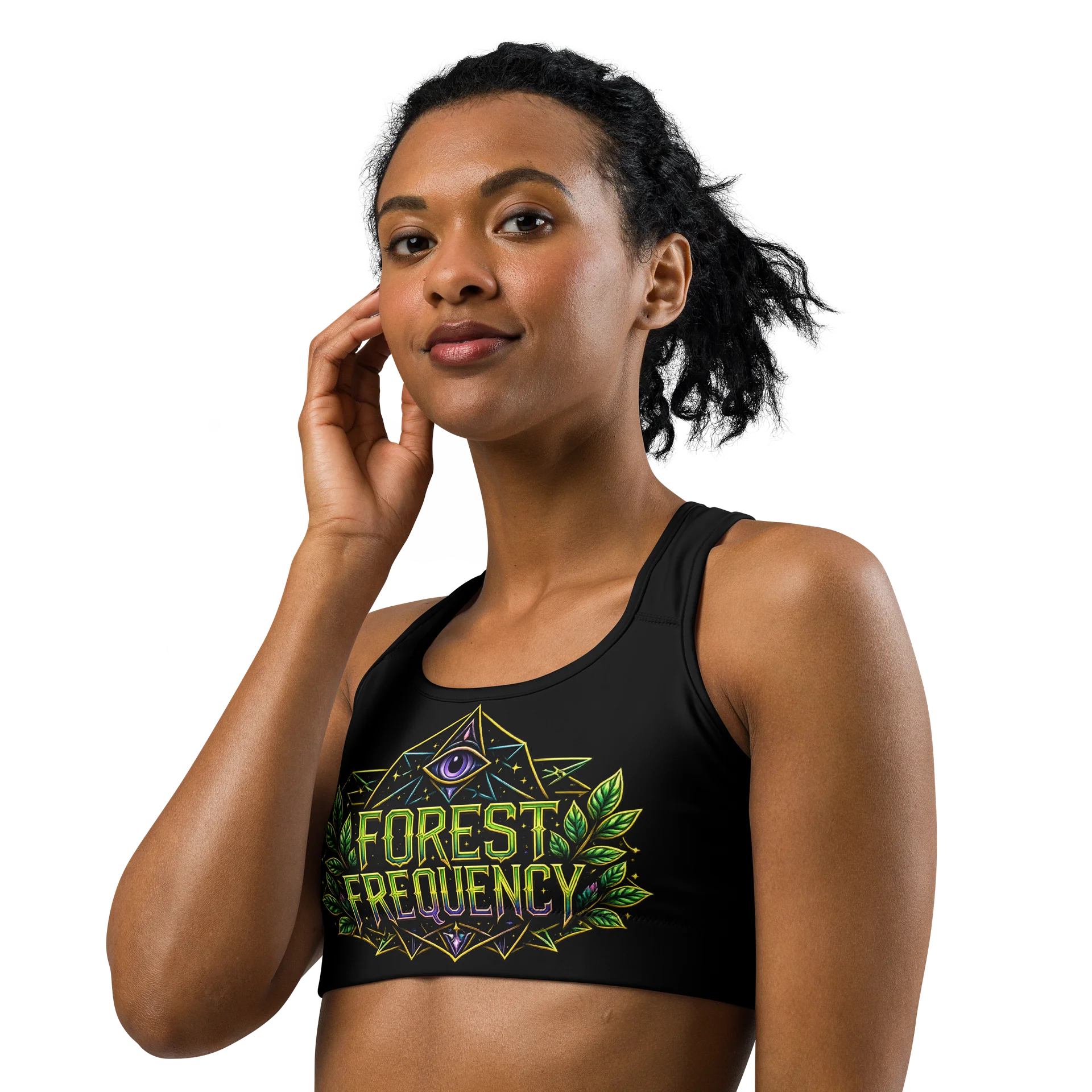 Forest Frequency Signal Sports Bra product image (2)