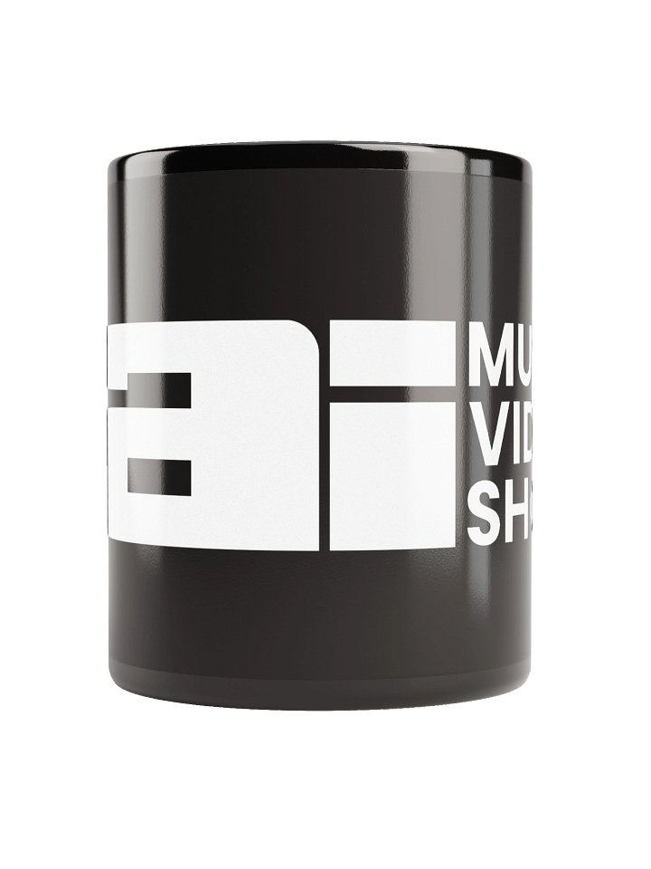 AI MUSIC VIDEO SHOW Black Glossy Mug product image (2)