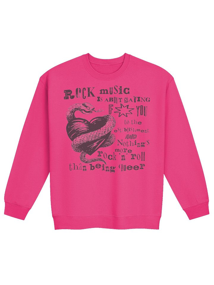 Rock Music is Queer [Classic Crew Neck Sweatshirt] product image (5)