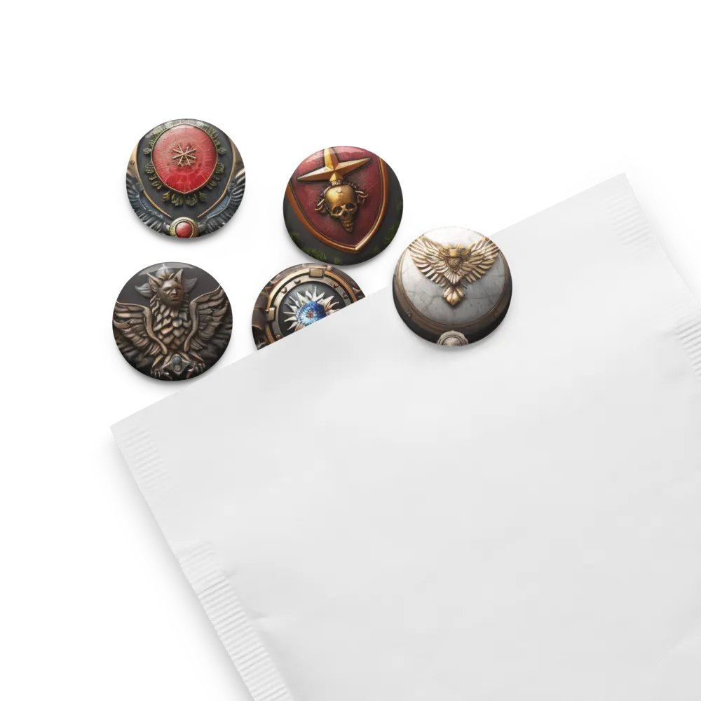 Winged Valor Pin Button Set product image (3)