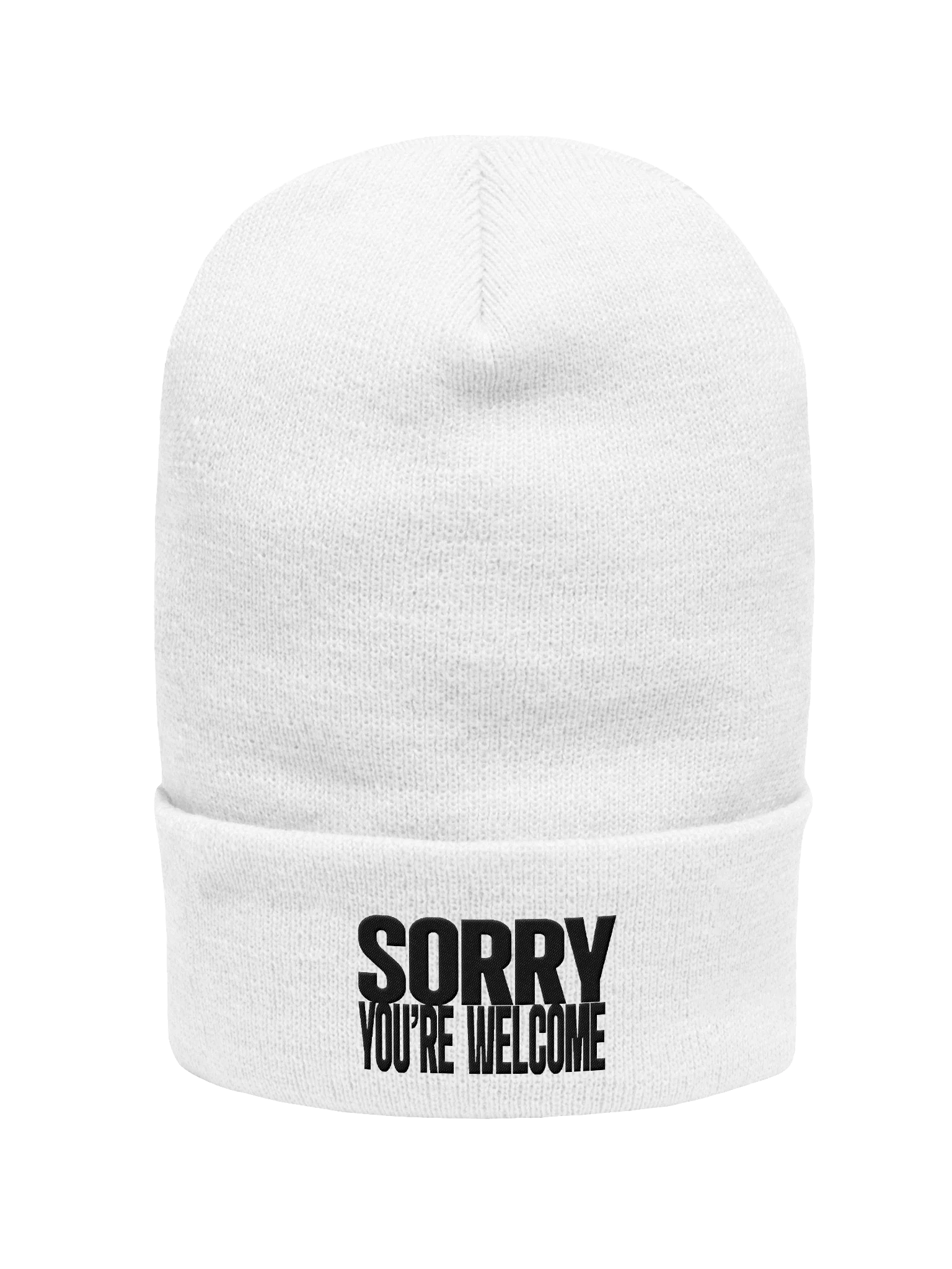 Sorry, You're Welcome (Embroidered Beanie) product image (1)