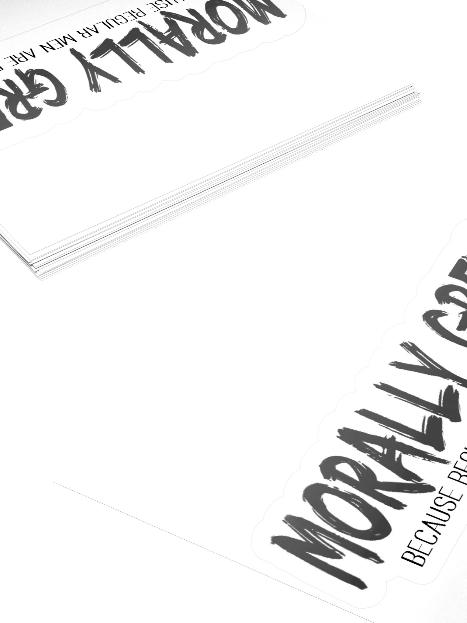 Morally Grey "Men" Sticker product image (11)
