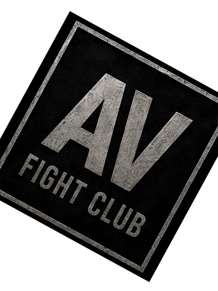 AV FIGHT CLUB LOGO STICKER (SQUARE) product image (4)