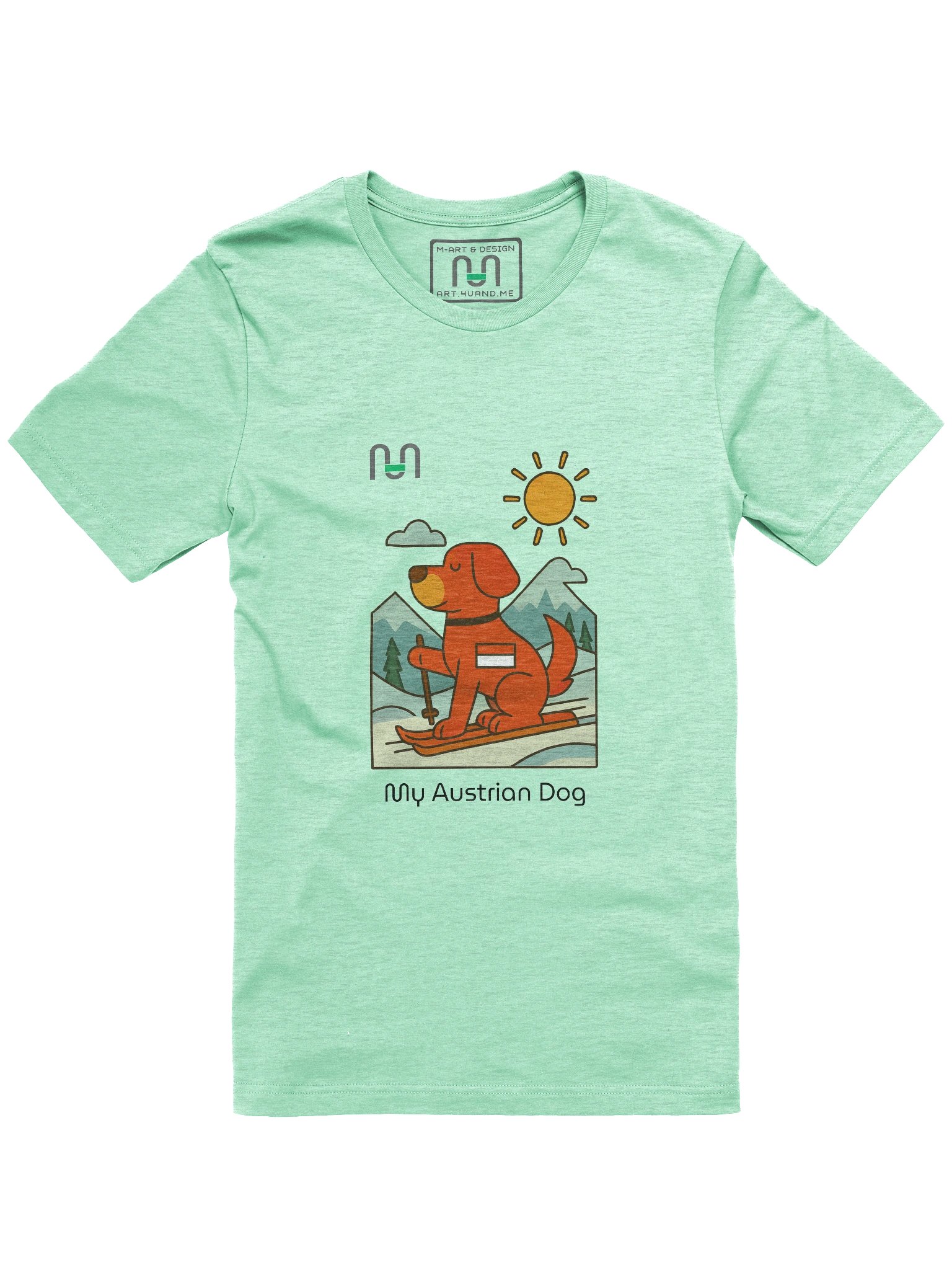 Alpine Pup – Austrian Ski Adventure Tee – M Style - M-Art & Design product image (61)