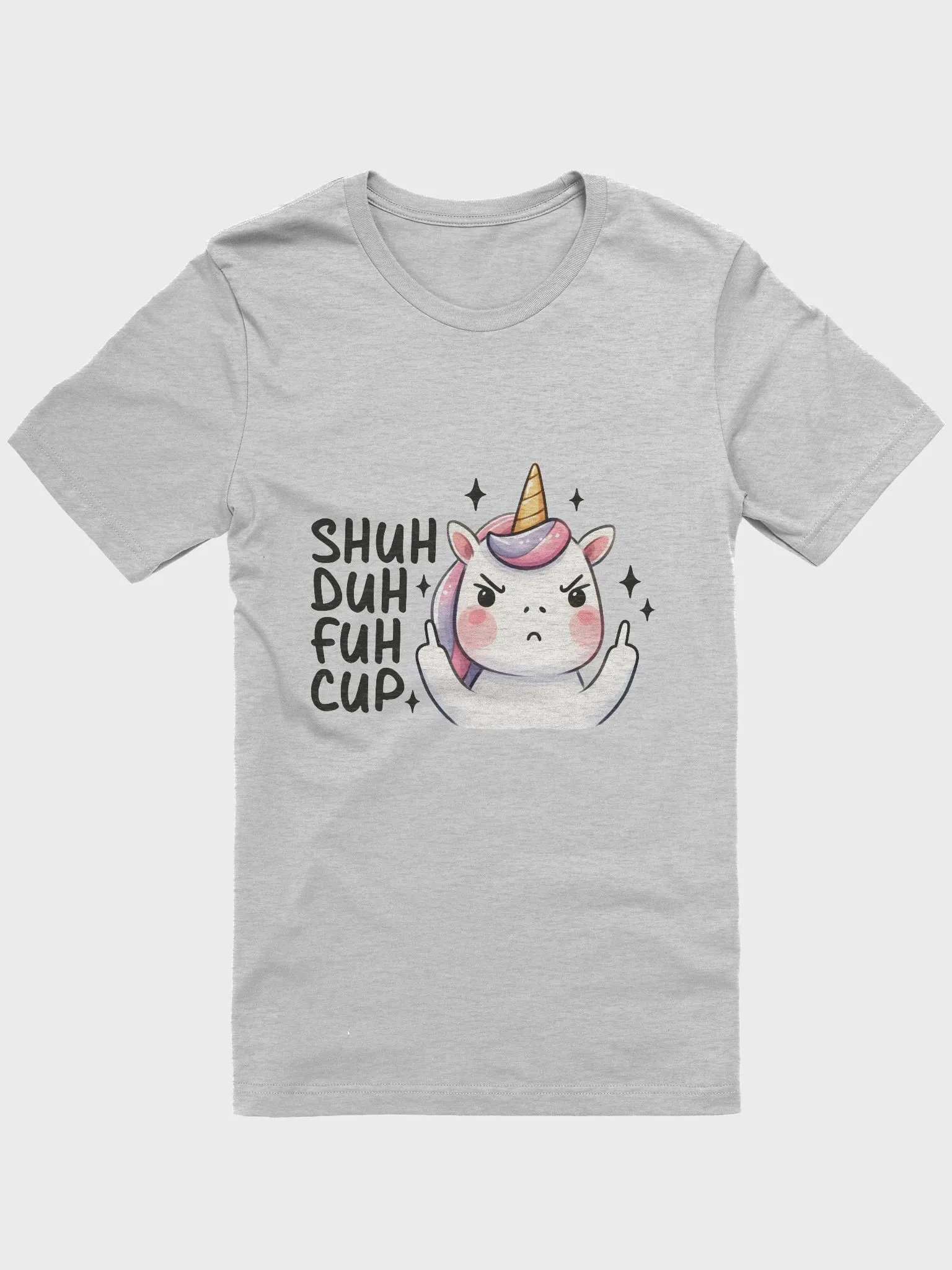 Grumpy Unicorn Middle Finger T-Shirt product image (1)
