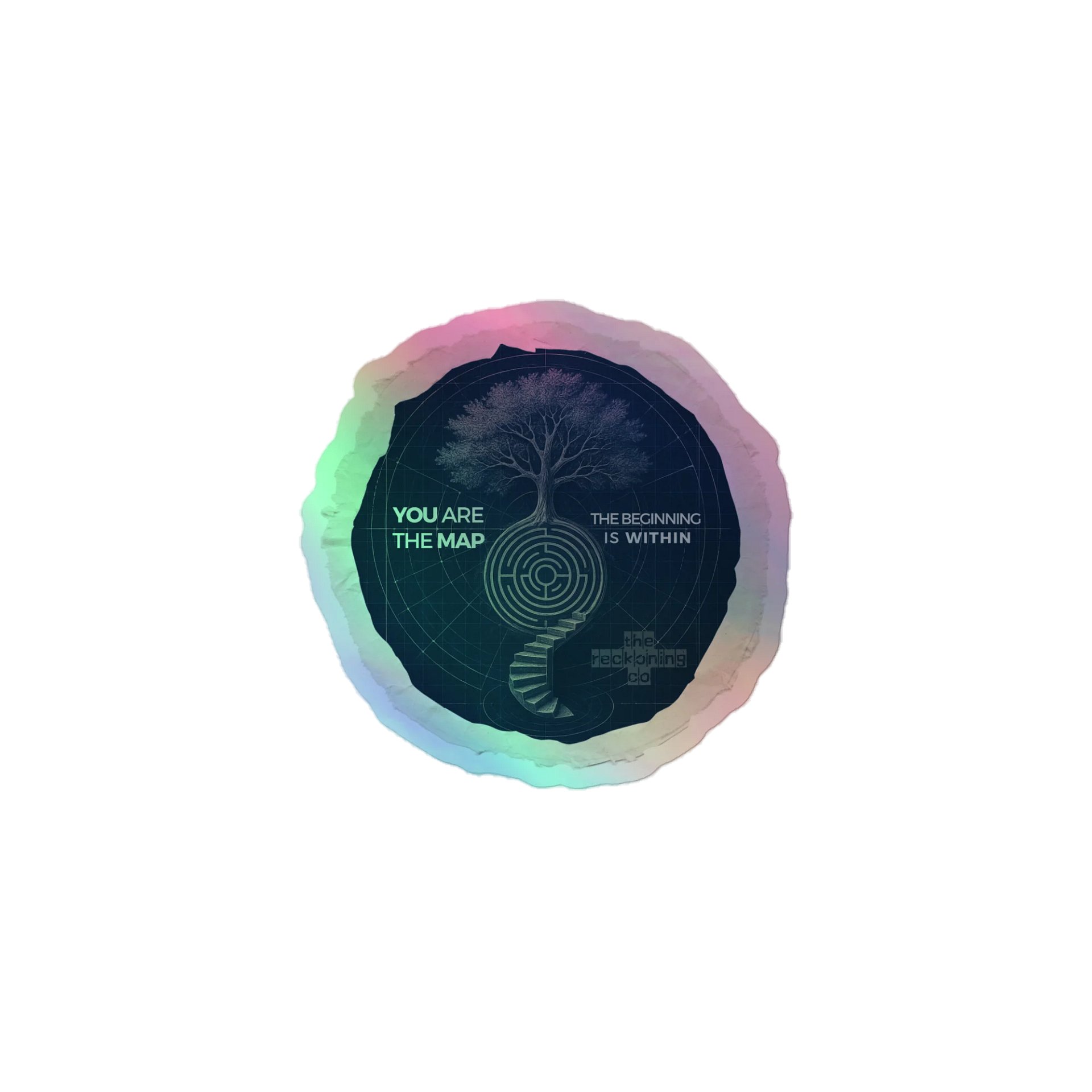 blueprint map holographic sticker product image (1)