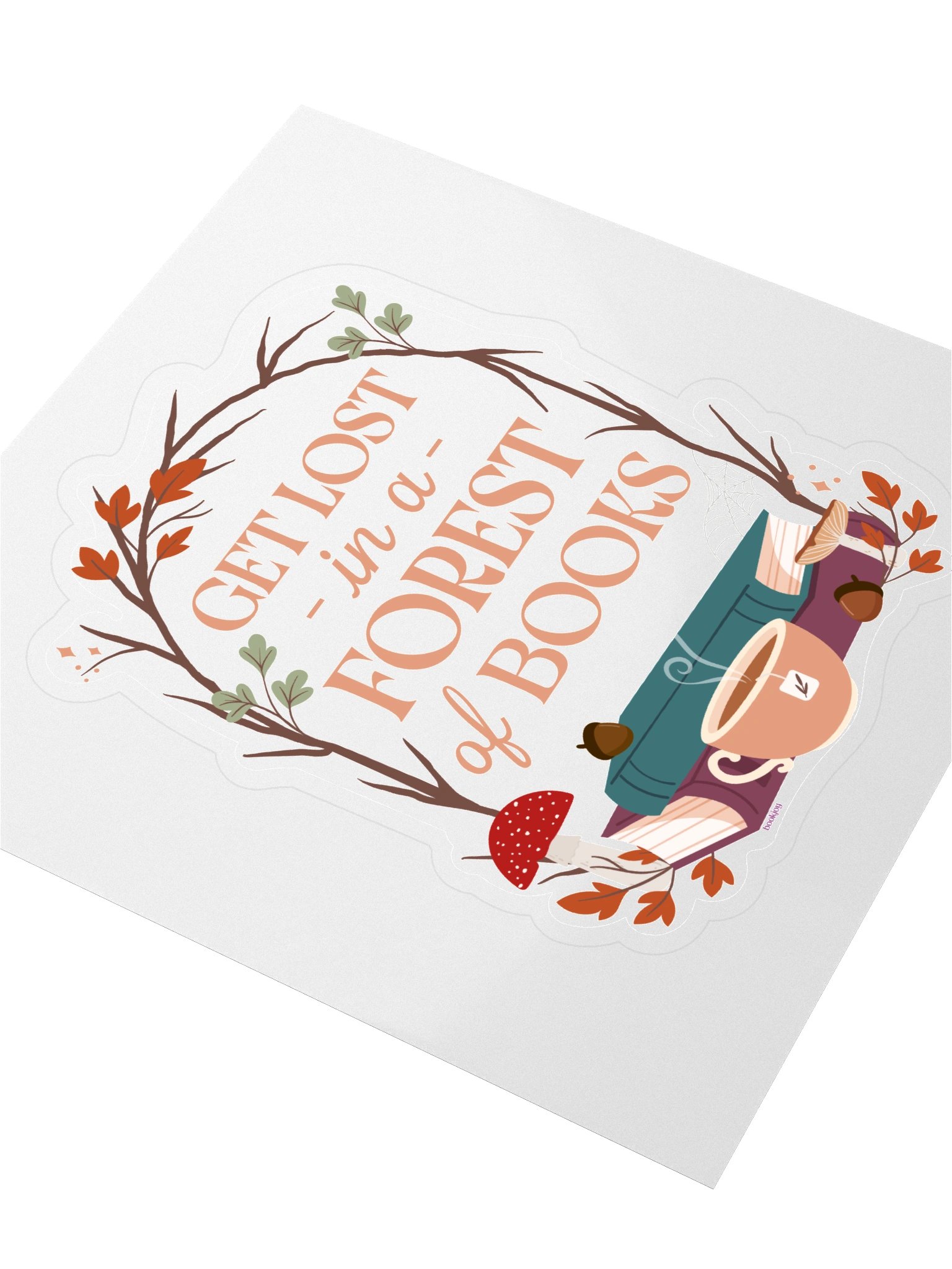 Get Lost in a Forest of Books Sticker product image (3)