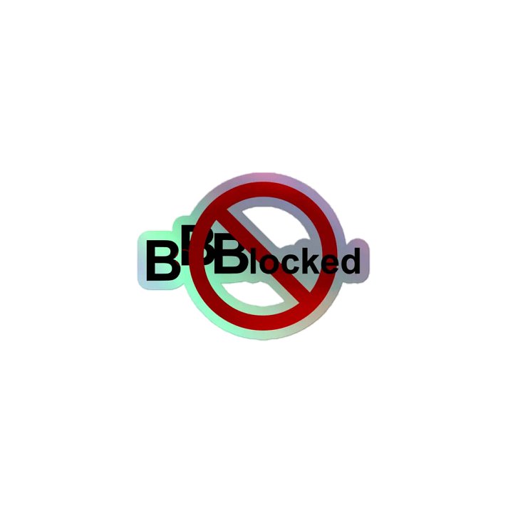 BBBlocked Sticker - Glänzend product image (1)