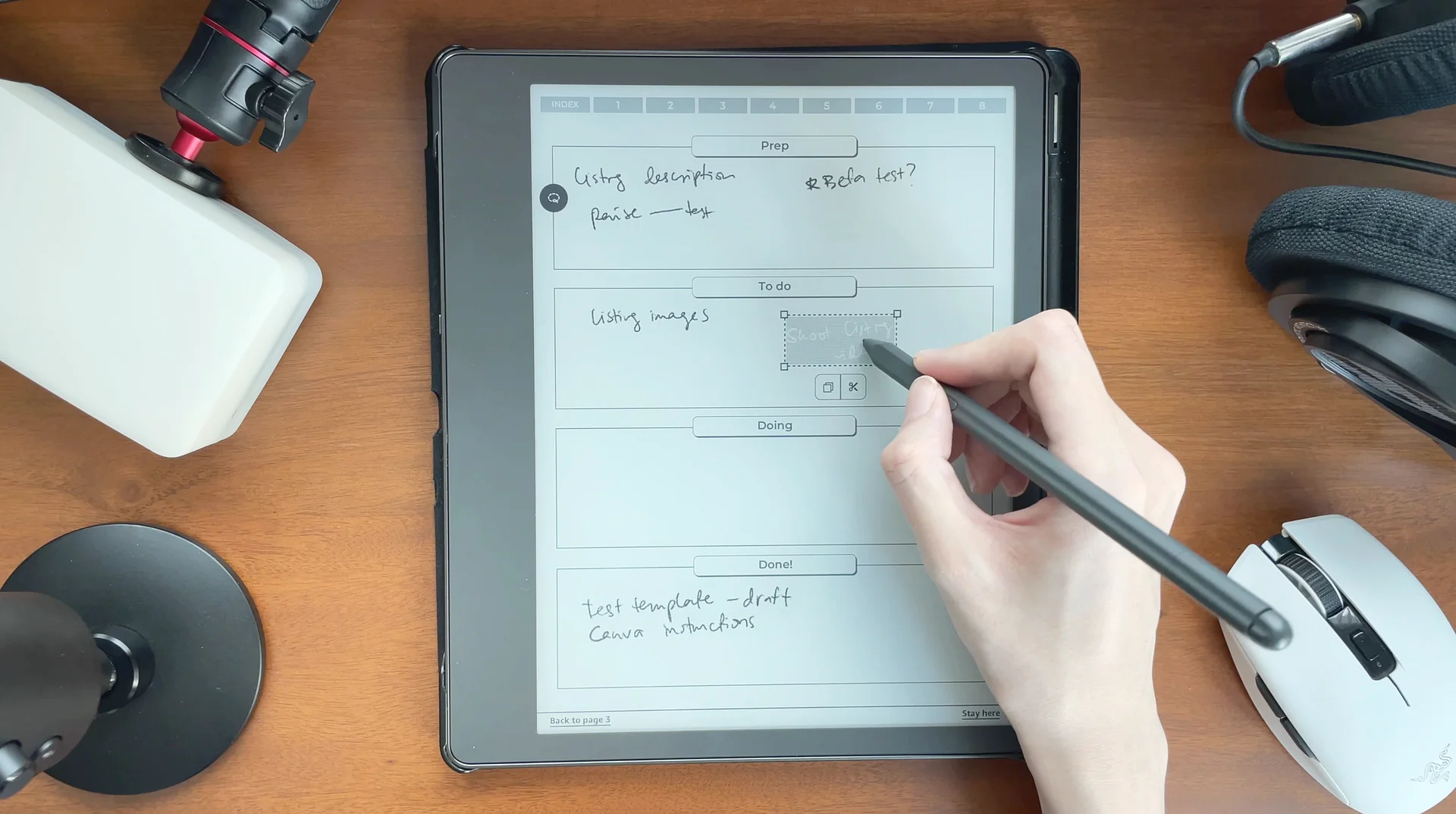 Custom eink notebook - TOP tabs product image (4)