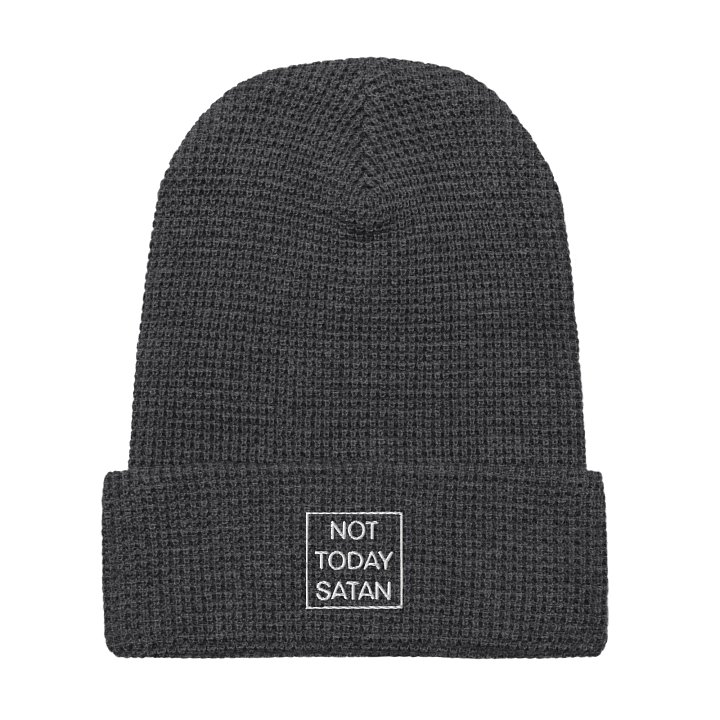 Not Today Satan Waffle Beenie product image (1)