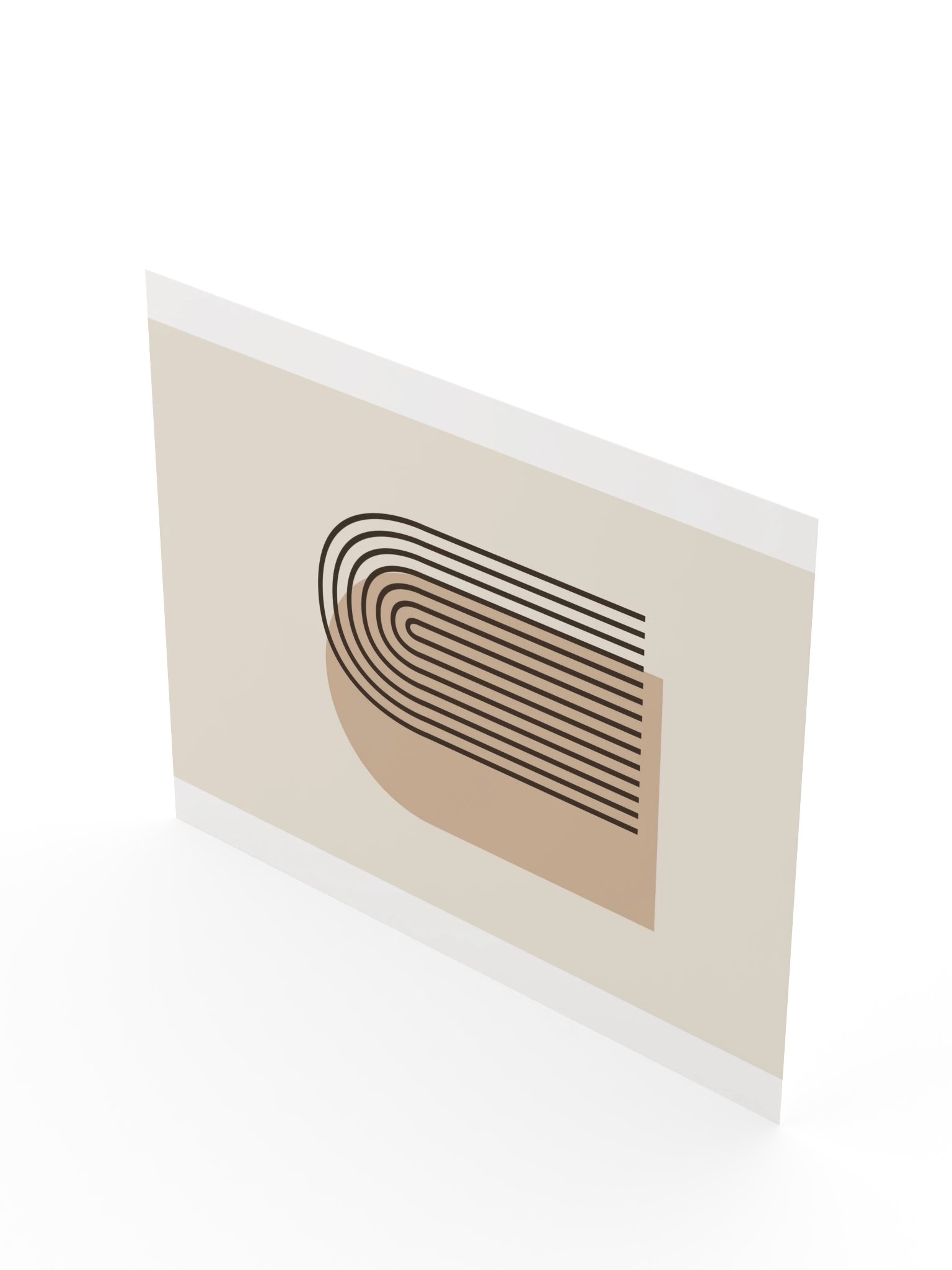 Mocha Layered Arch Print | Neutral Bathroom Wall Art product image (10)