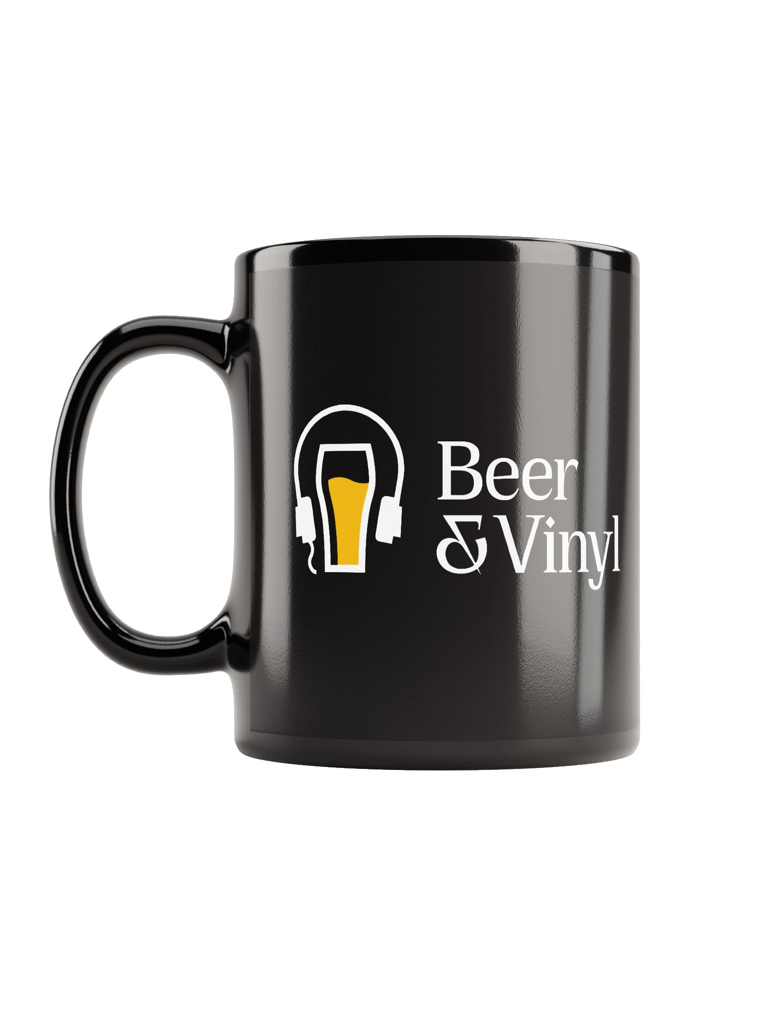 Beer & Vinyl Black Mug product image (1)