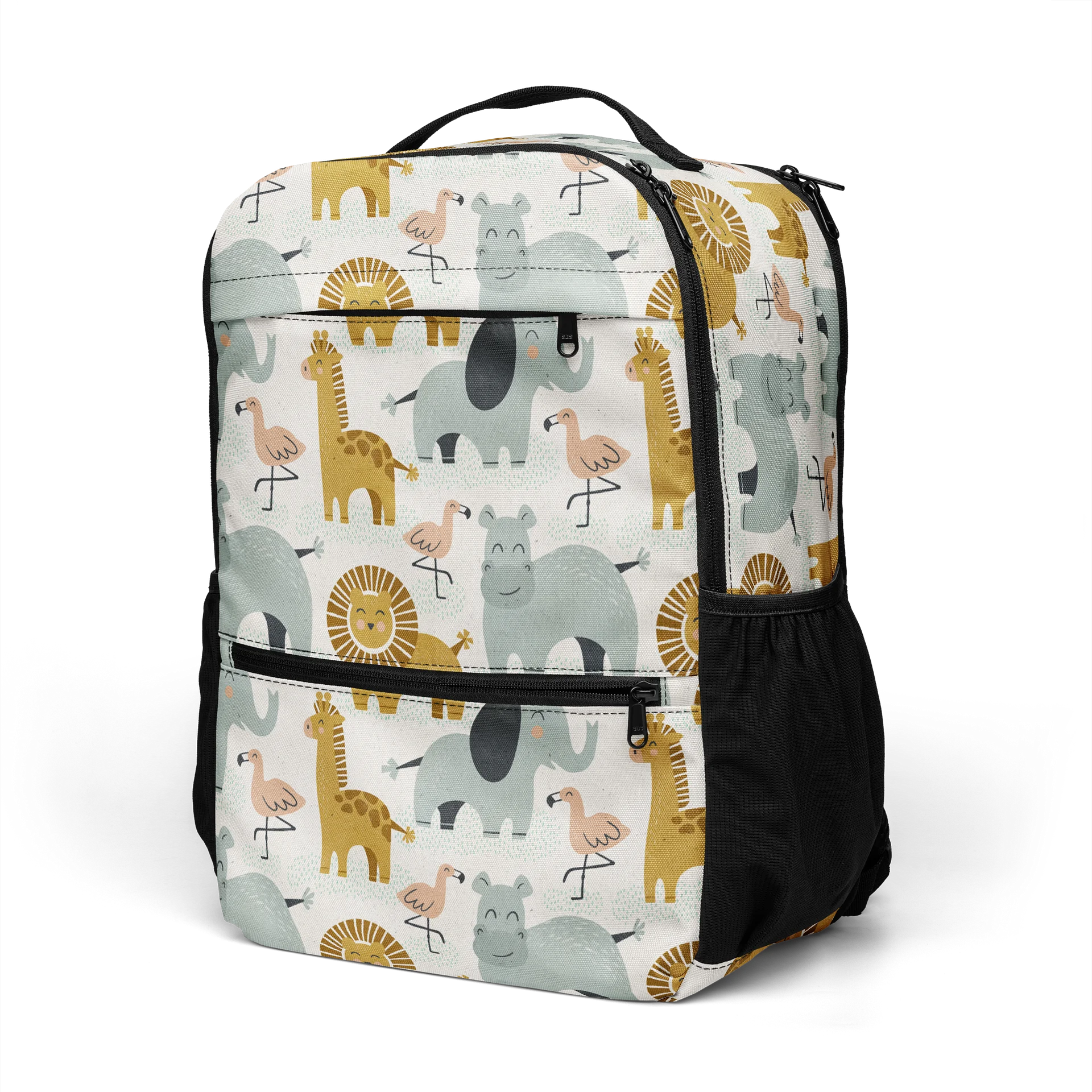 Retro Jungle Animals Utility Backpack product image (5)