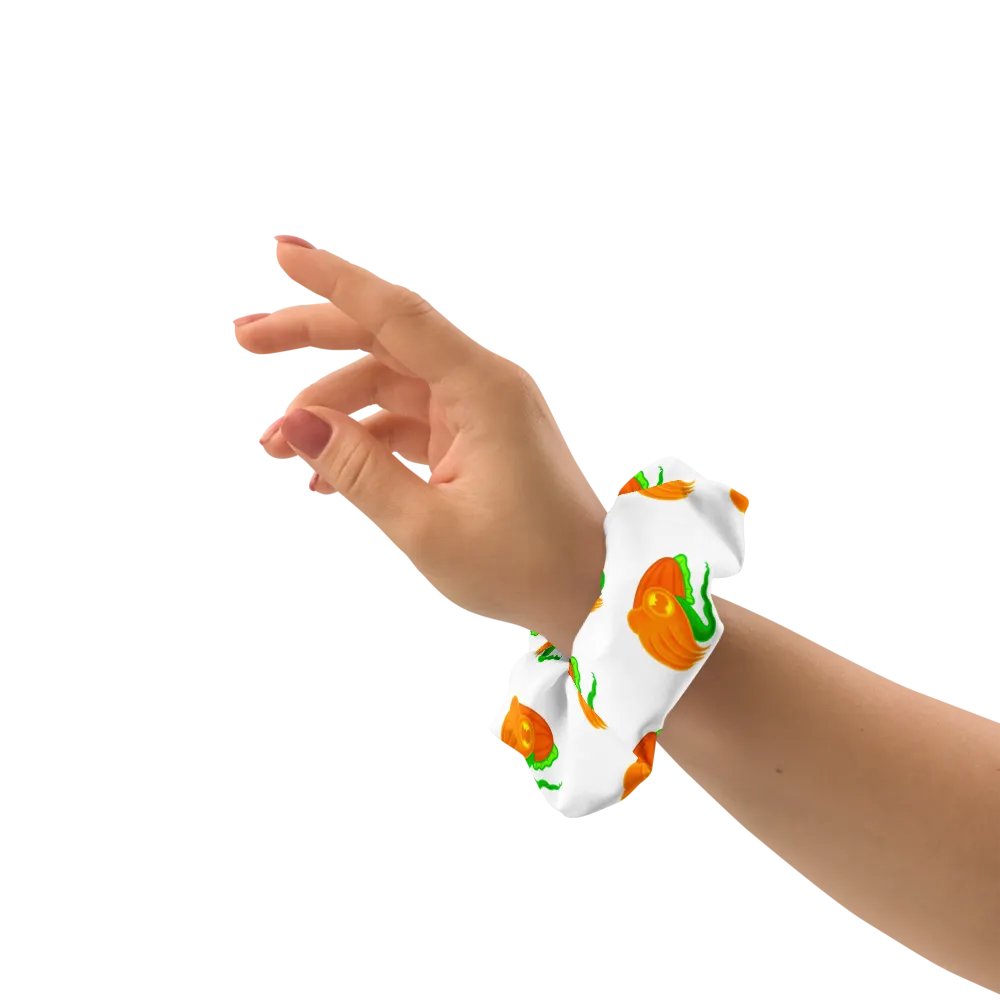 !Pumpkin Cuttlefish Scrunchie with Bow/Tie product image (3)