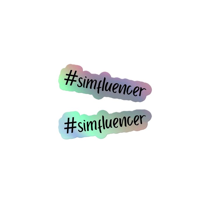 Simfluencer Holographic Stickers product image (1)
