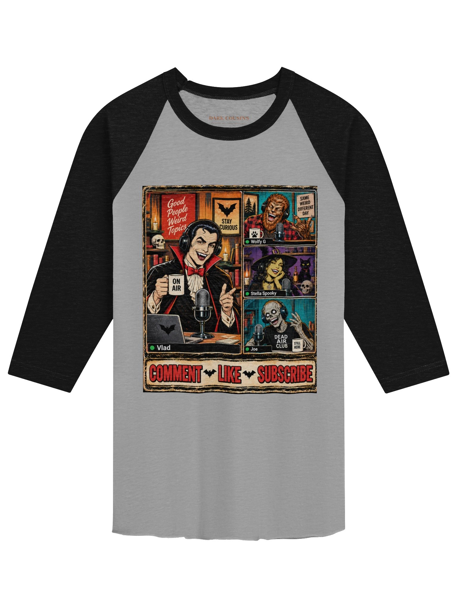 Good People, Weird Topics Raglan product image (1)