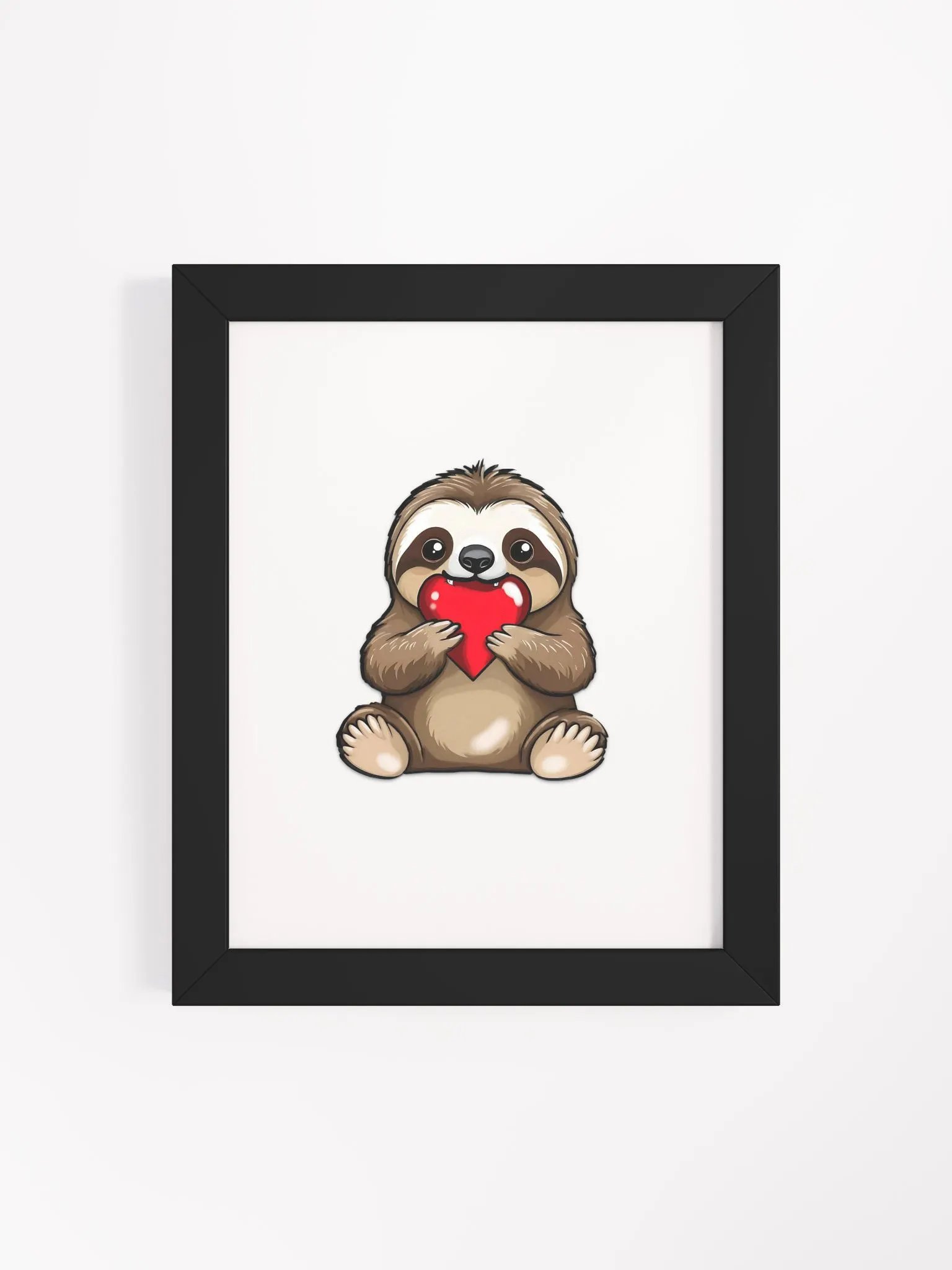 Sloth with a Heart Poster product image (43)