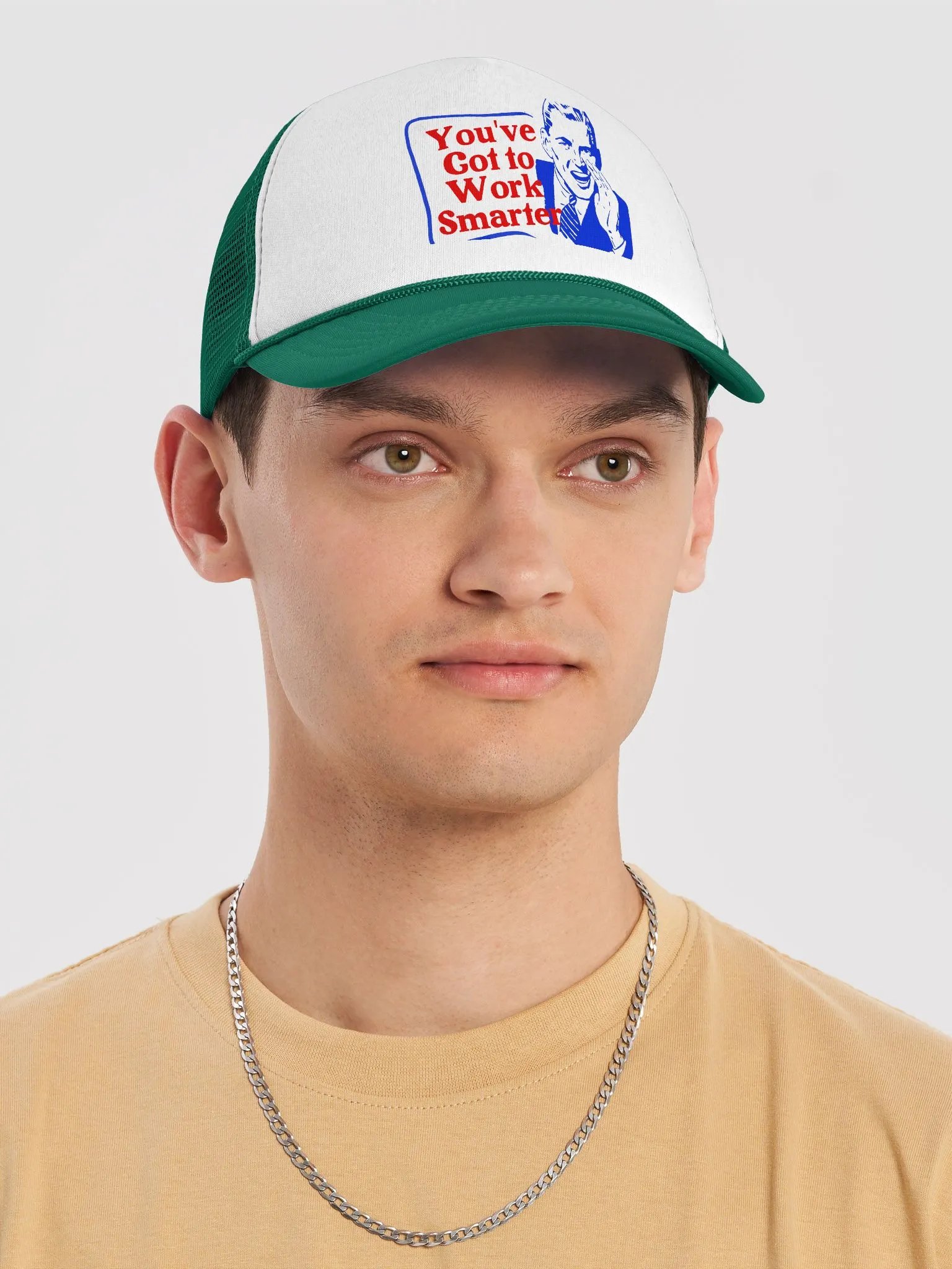 Work Smarter Fitted Trucker Hats product image (5)