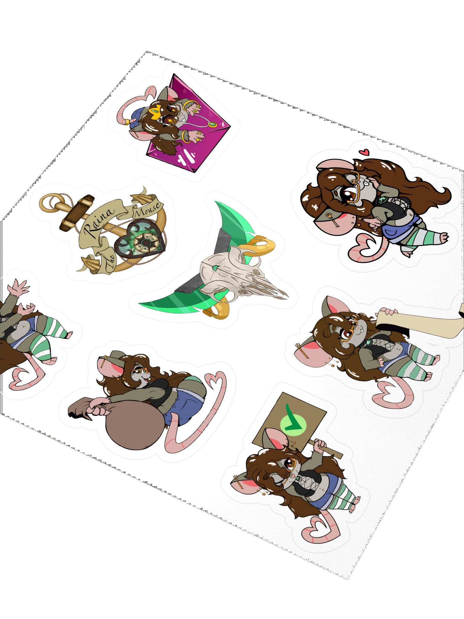 Raina Chibi Sticker Sheet product image (3)