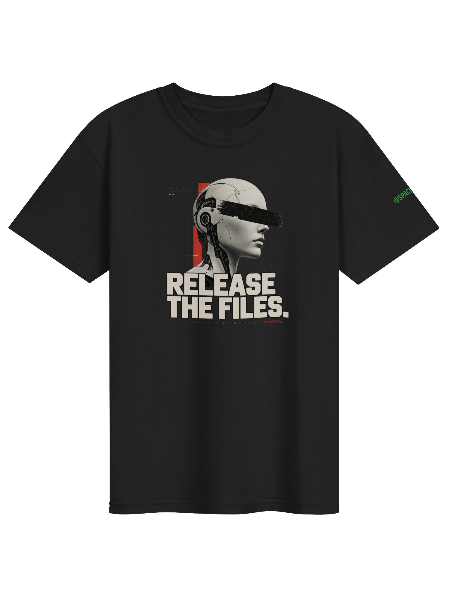 Release the Files — Redacted Android Tee product image (2)