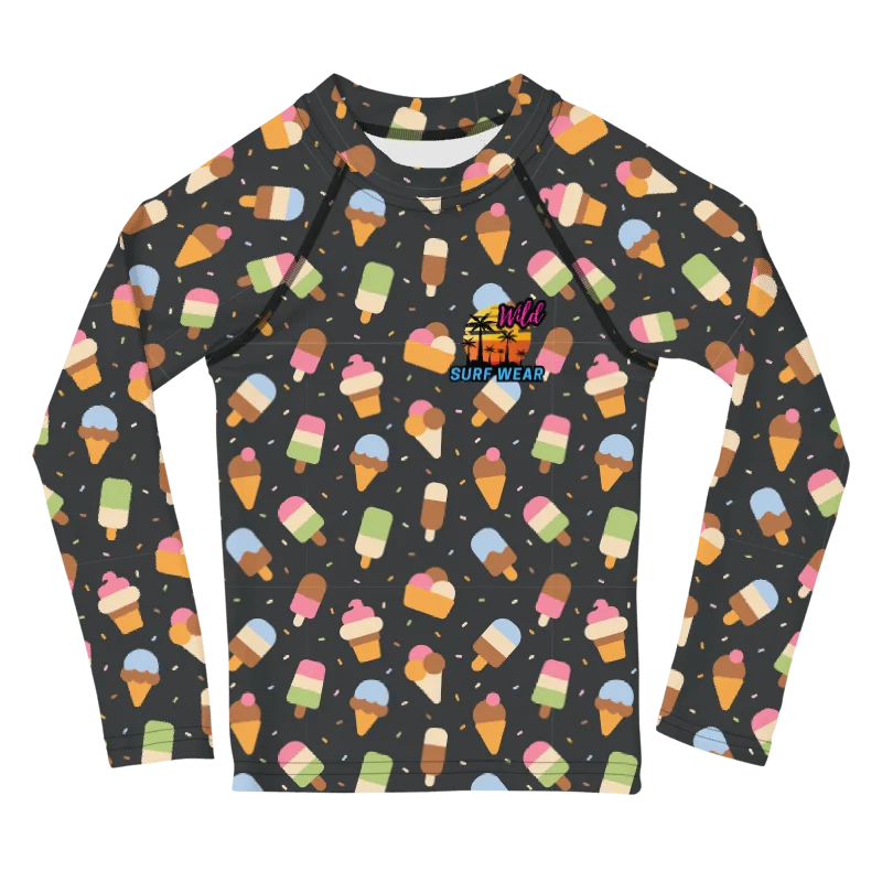 Wild Ice Cream Kids Rash Guard product image (1)