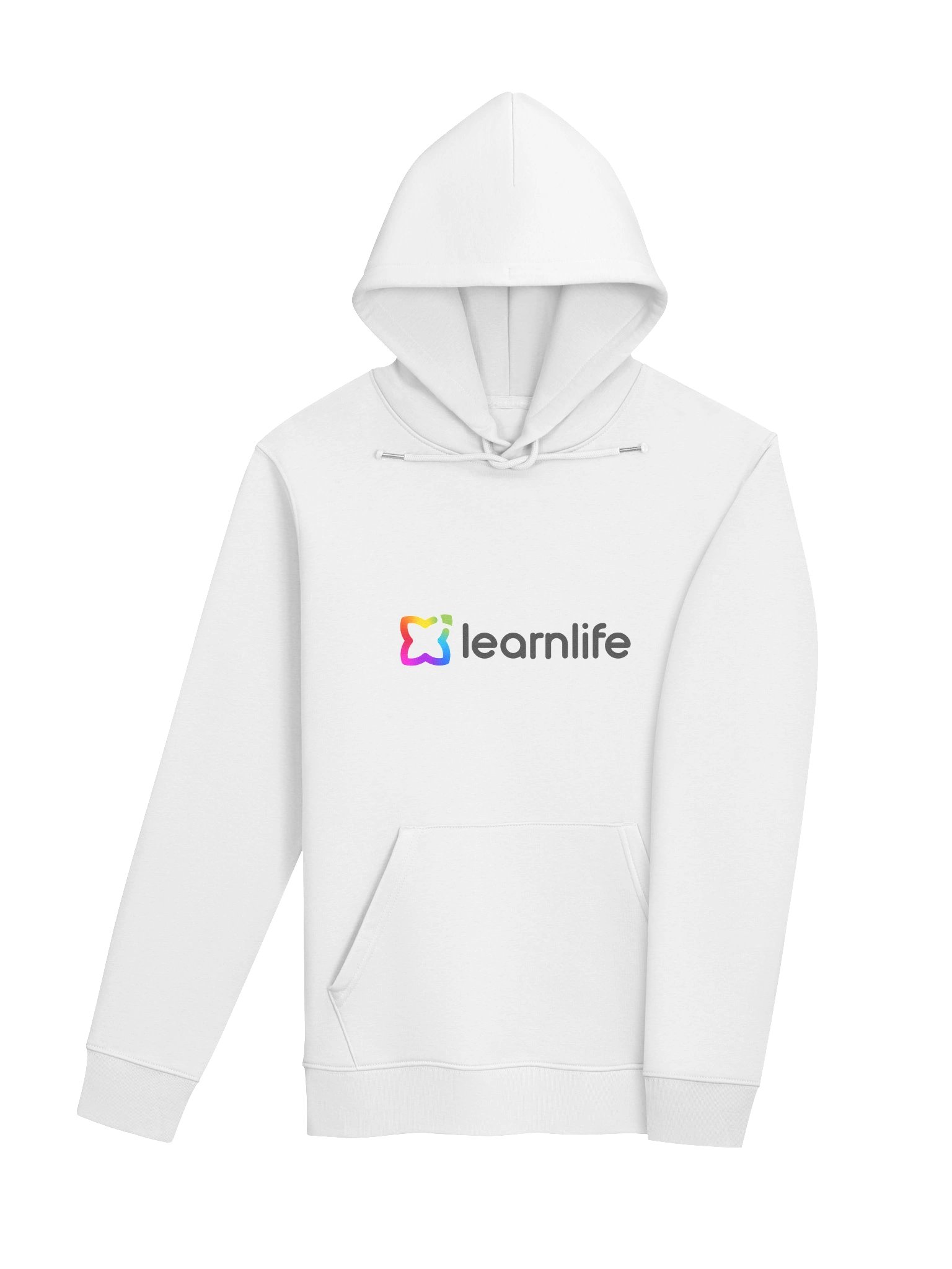 Adult/Teen Hoodie - Organic - Horizontal Logo - Rainbow & Charcoal product image (4)