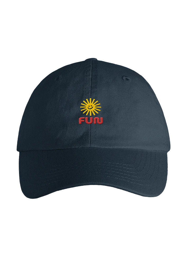 Youth “FUN” Cap with Smiling Sun | Adjustable Cotton Twill Hat product image (1)