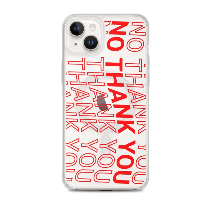 No Thank you iPhone Case product image (1)